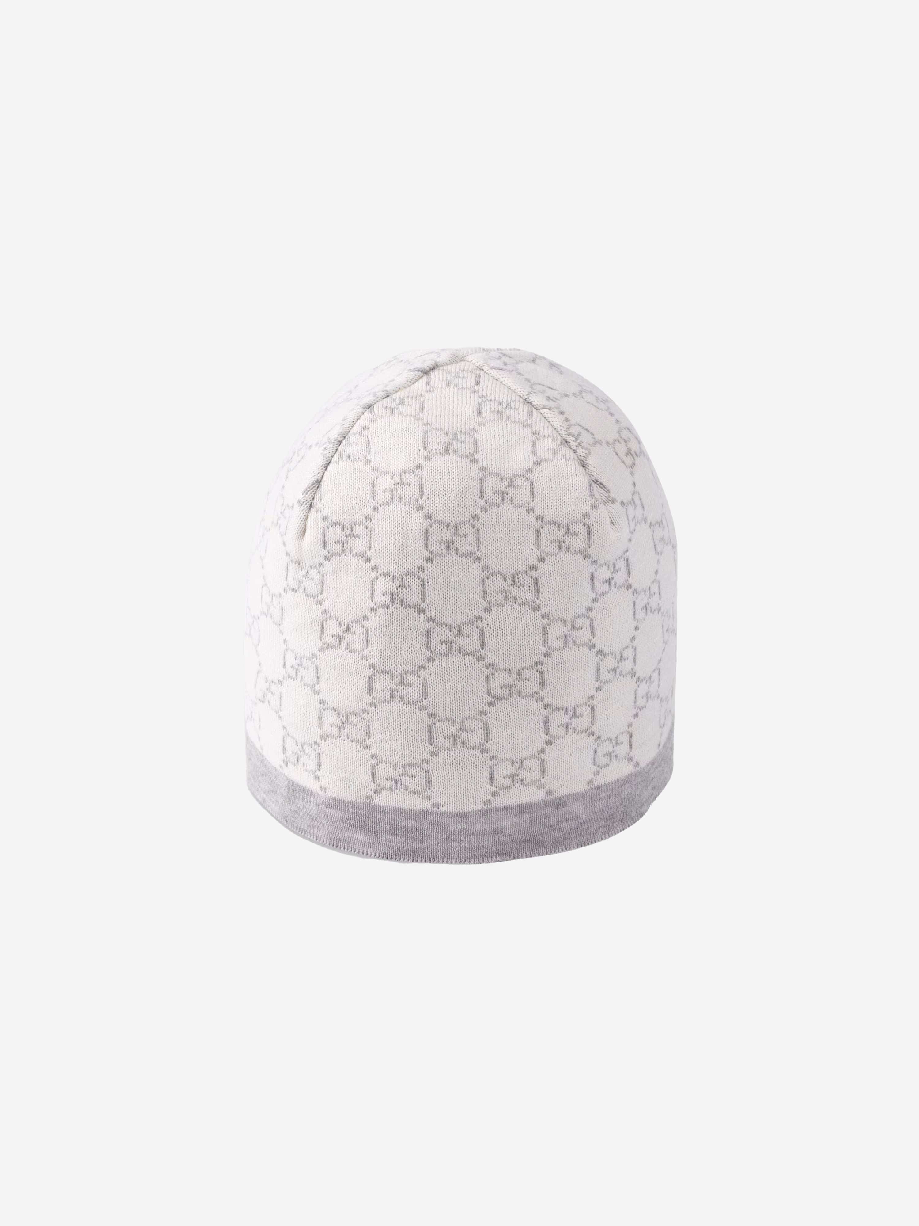 Gucci Baby GG Wool Hat in Grey