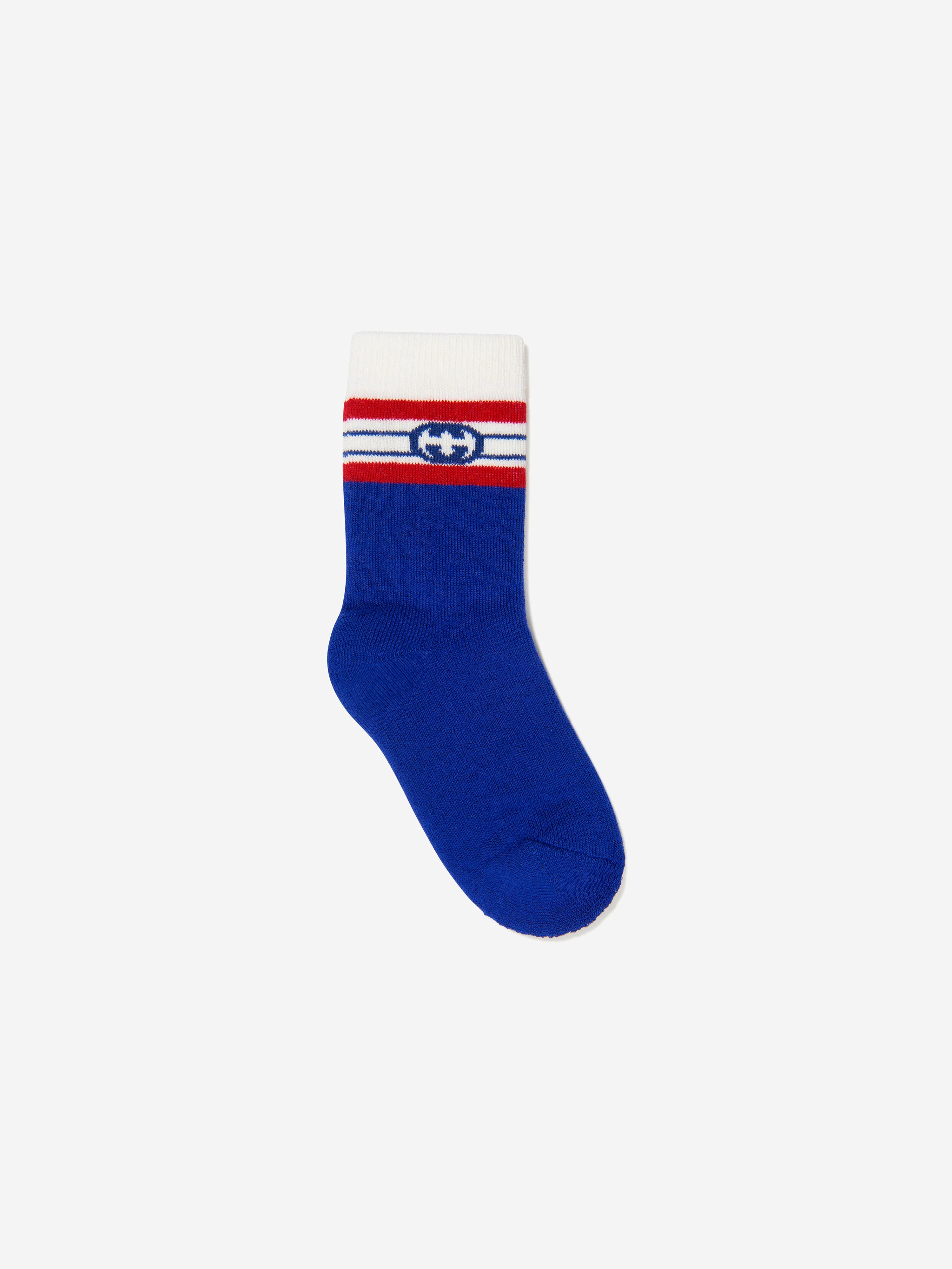 Baby Interlocking G Socks in Blue