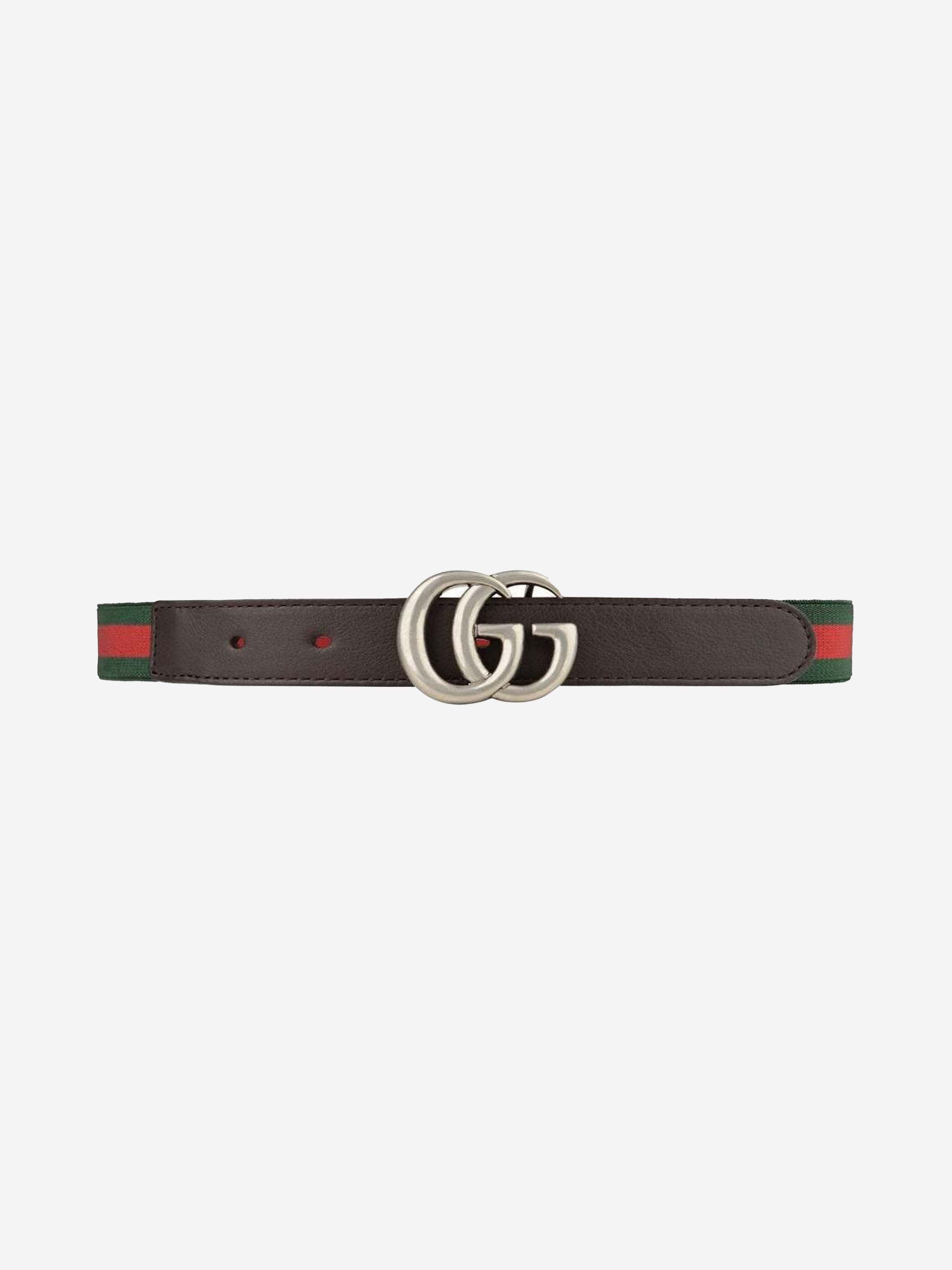 Kids Elastic Web Belt in Green