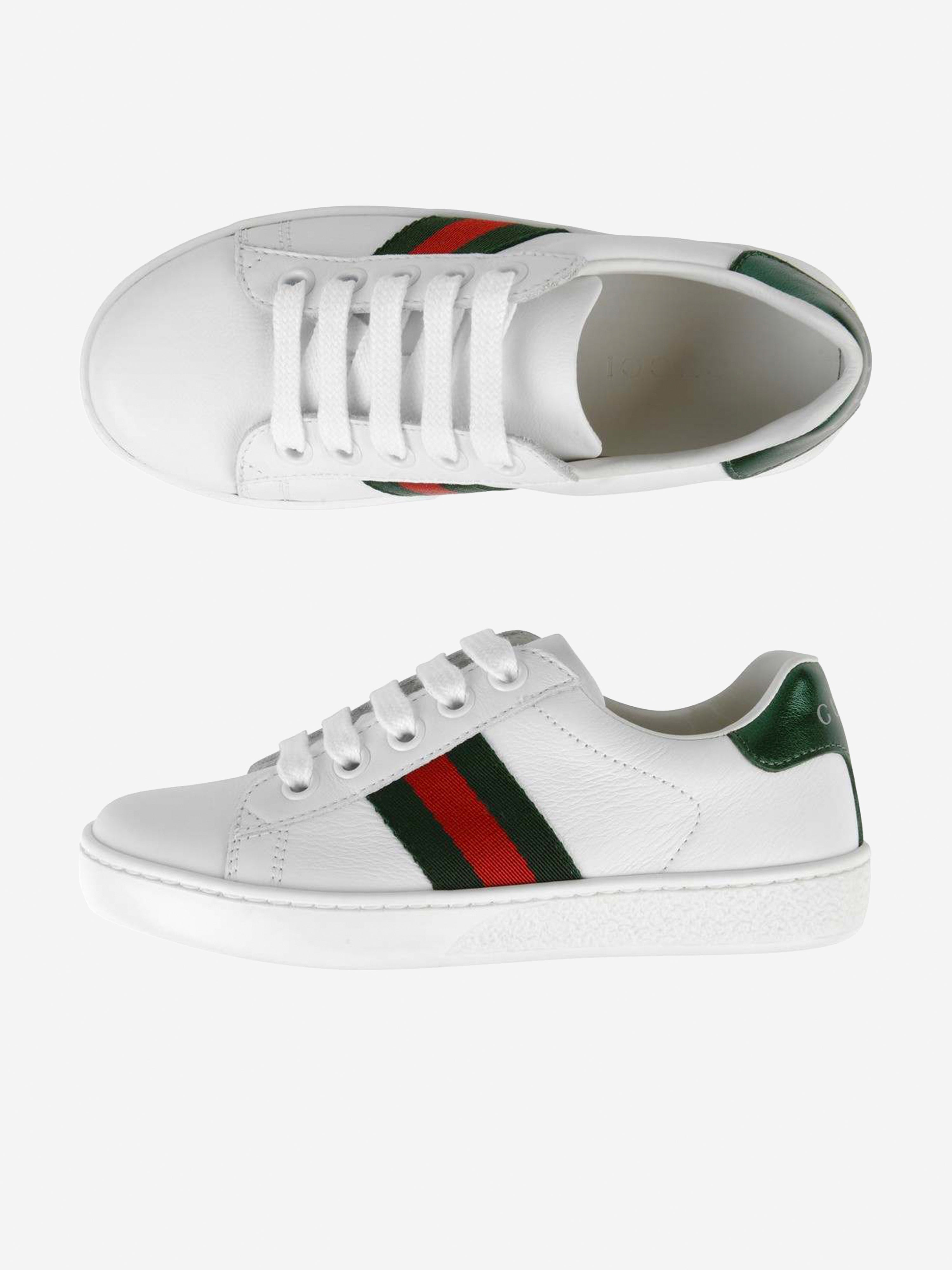 Kids Leather Ace Trainers