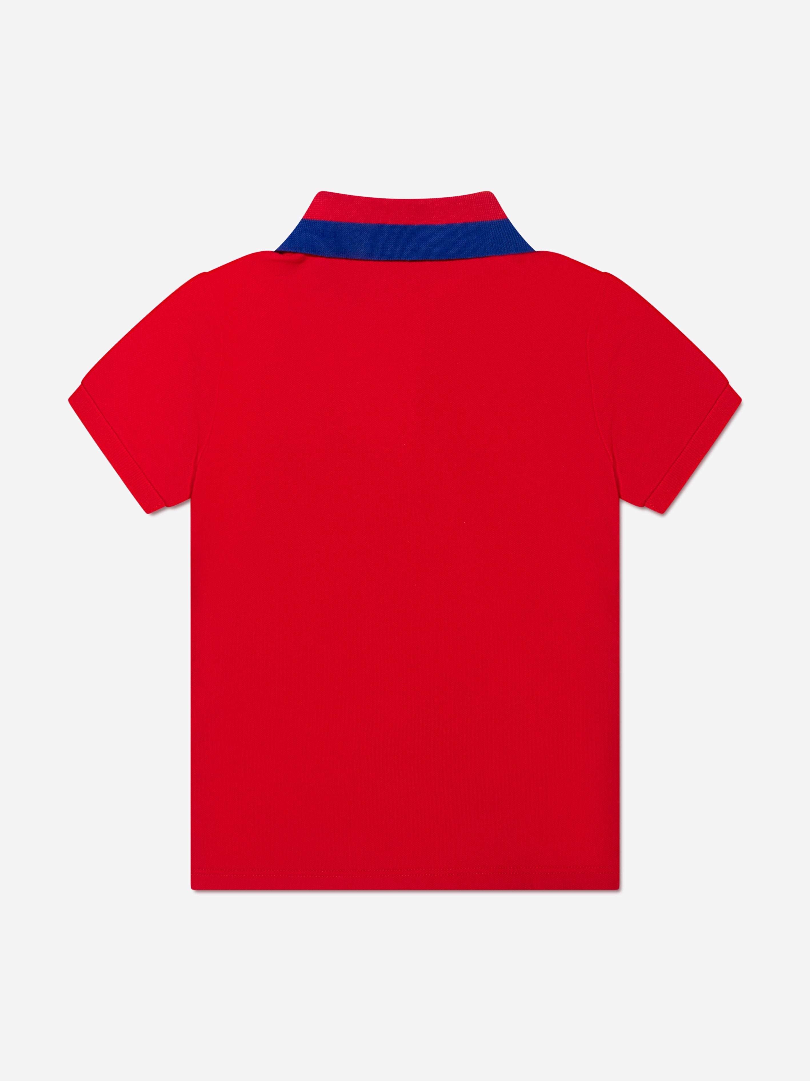 Boys Logo Polo Shirt in Red