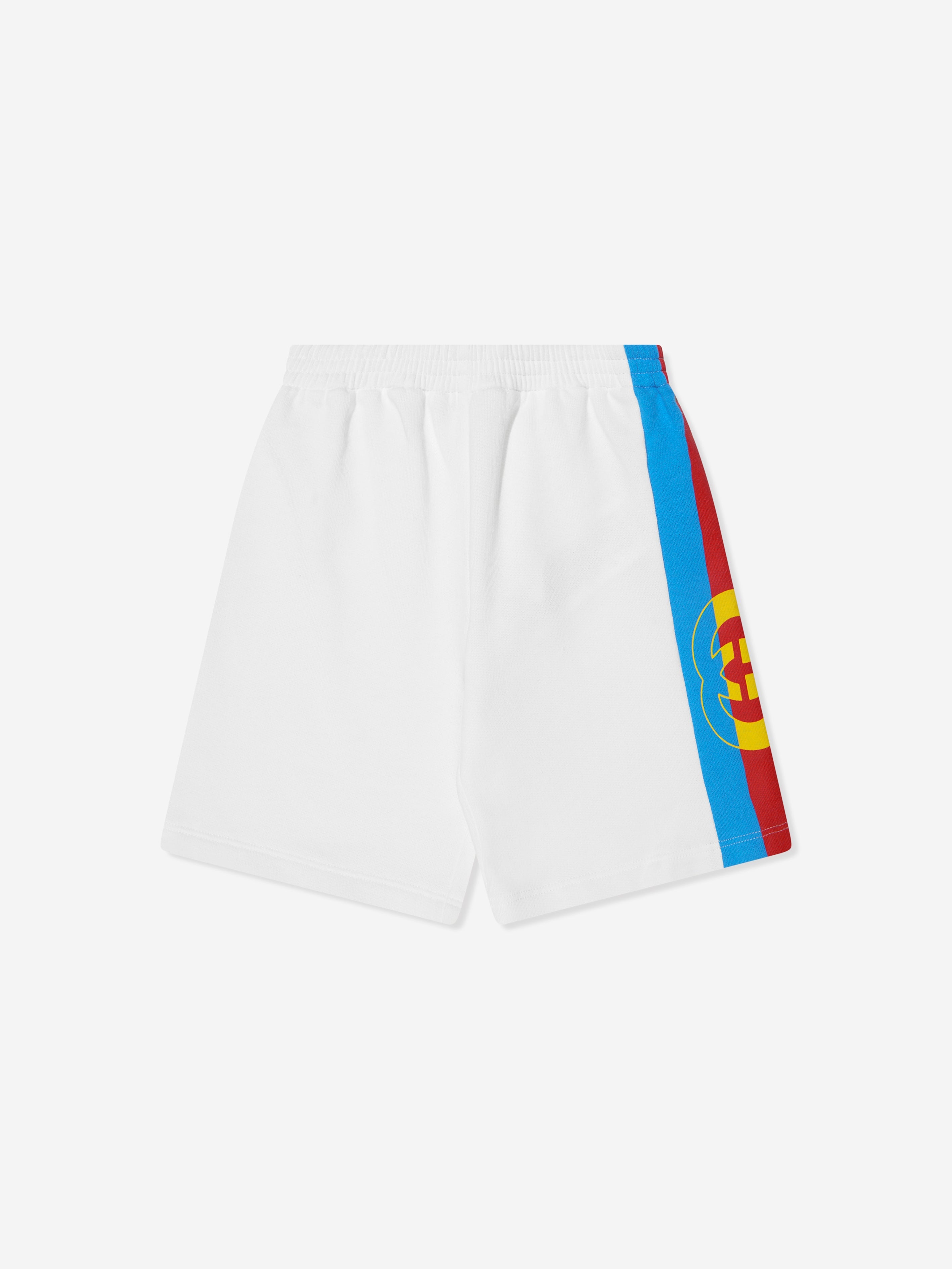 Boys Logo Bermuda Shorts in White