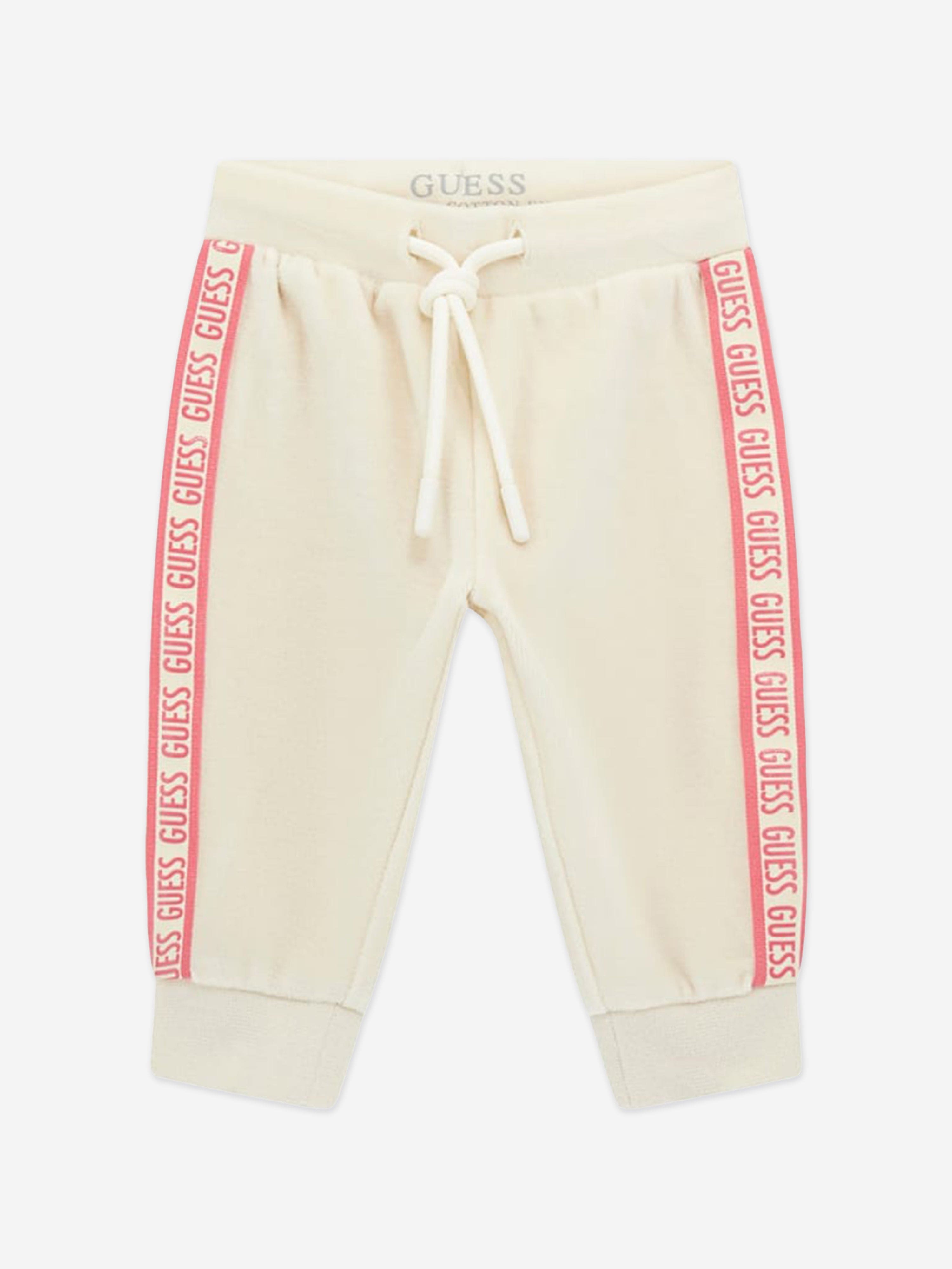 Survêtement en chenille Guess Baby pour bébé fille, couleur ivoire