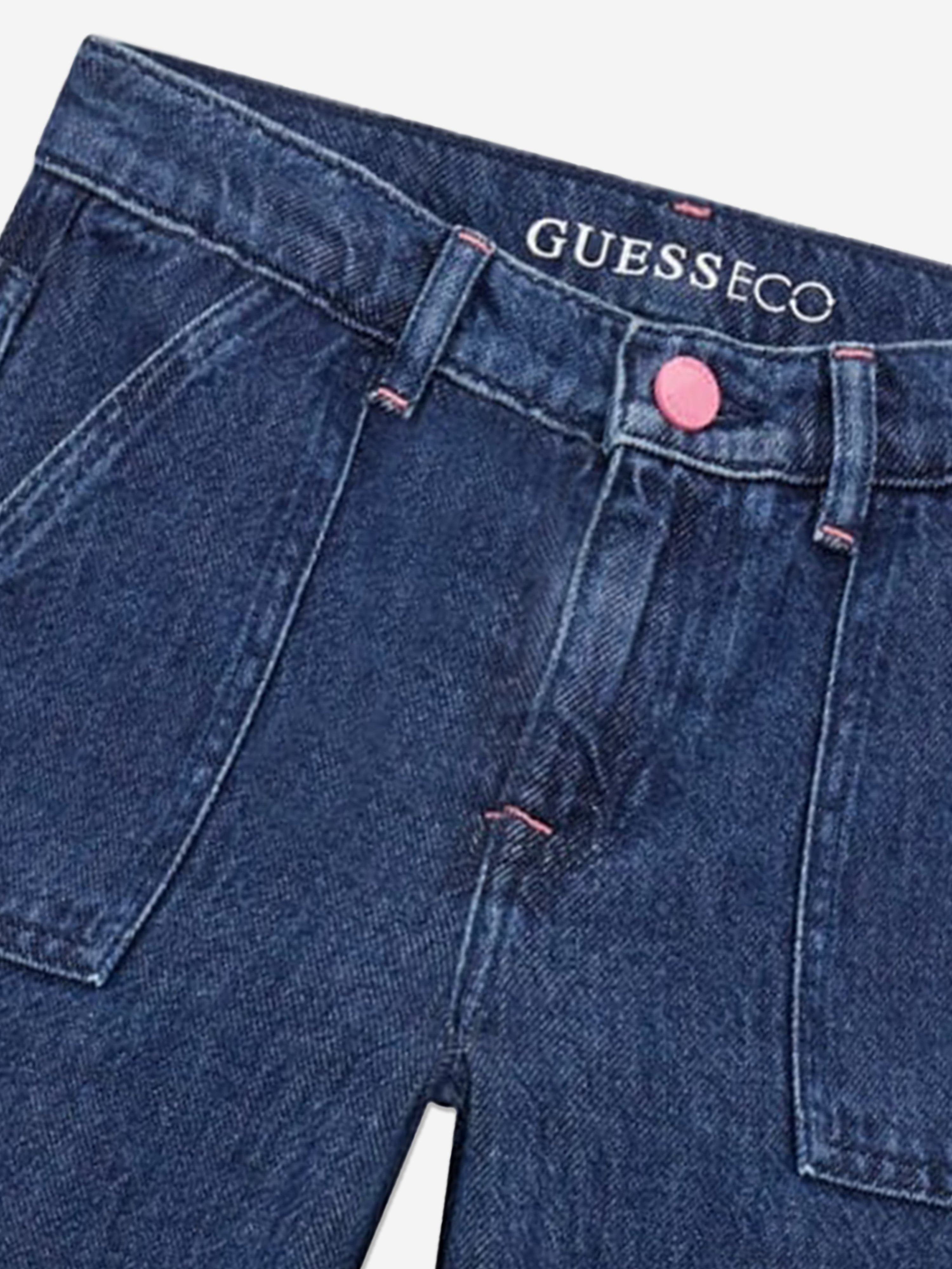 Pantalon cargo en Tencel bleu Guess pour fille