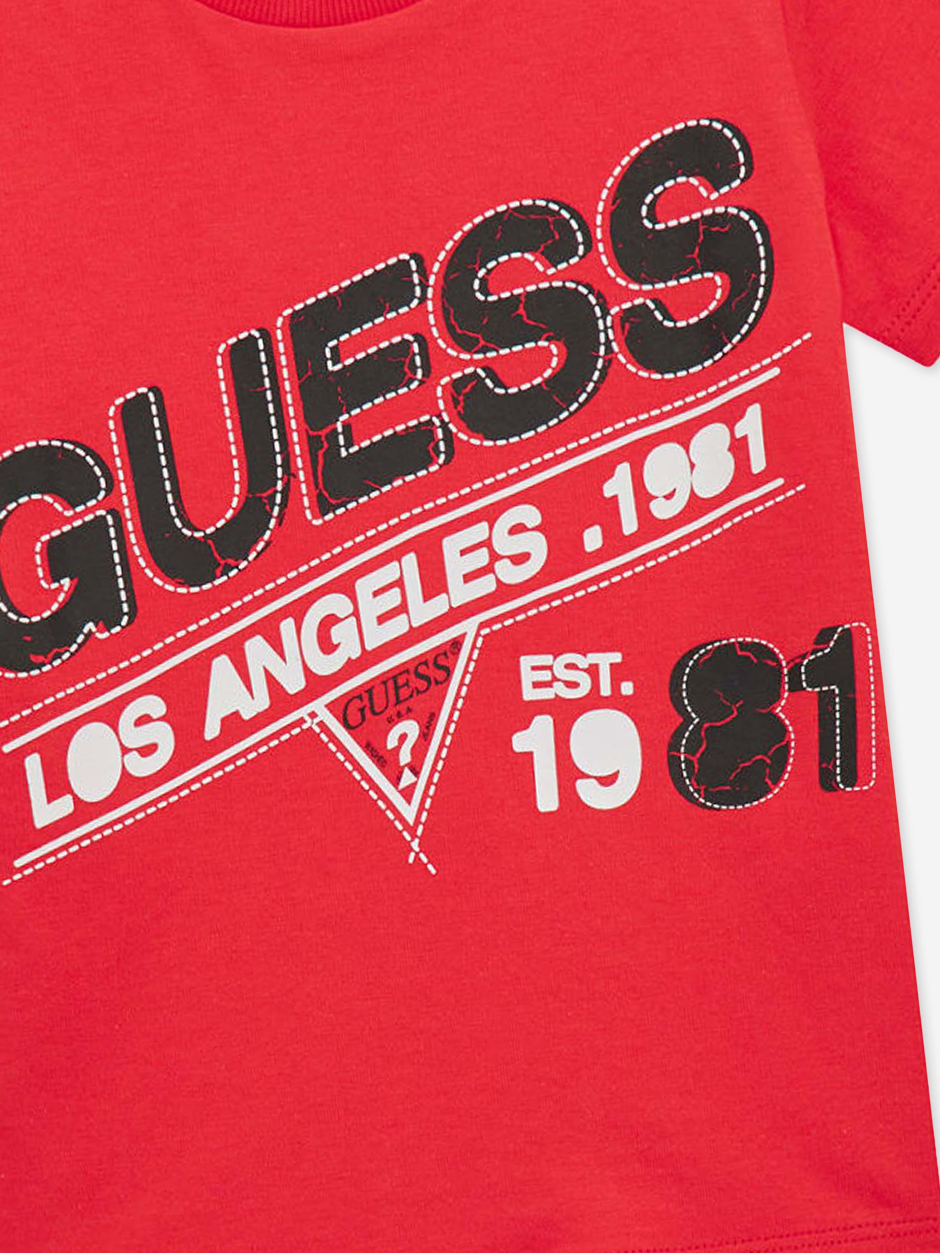 Boys Logo T-Shirt in Red