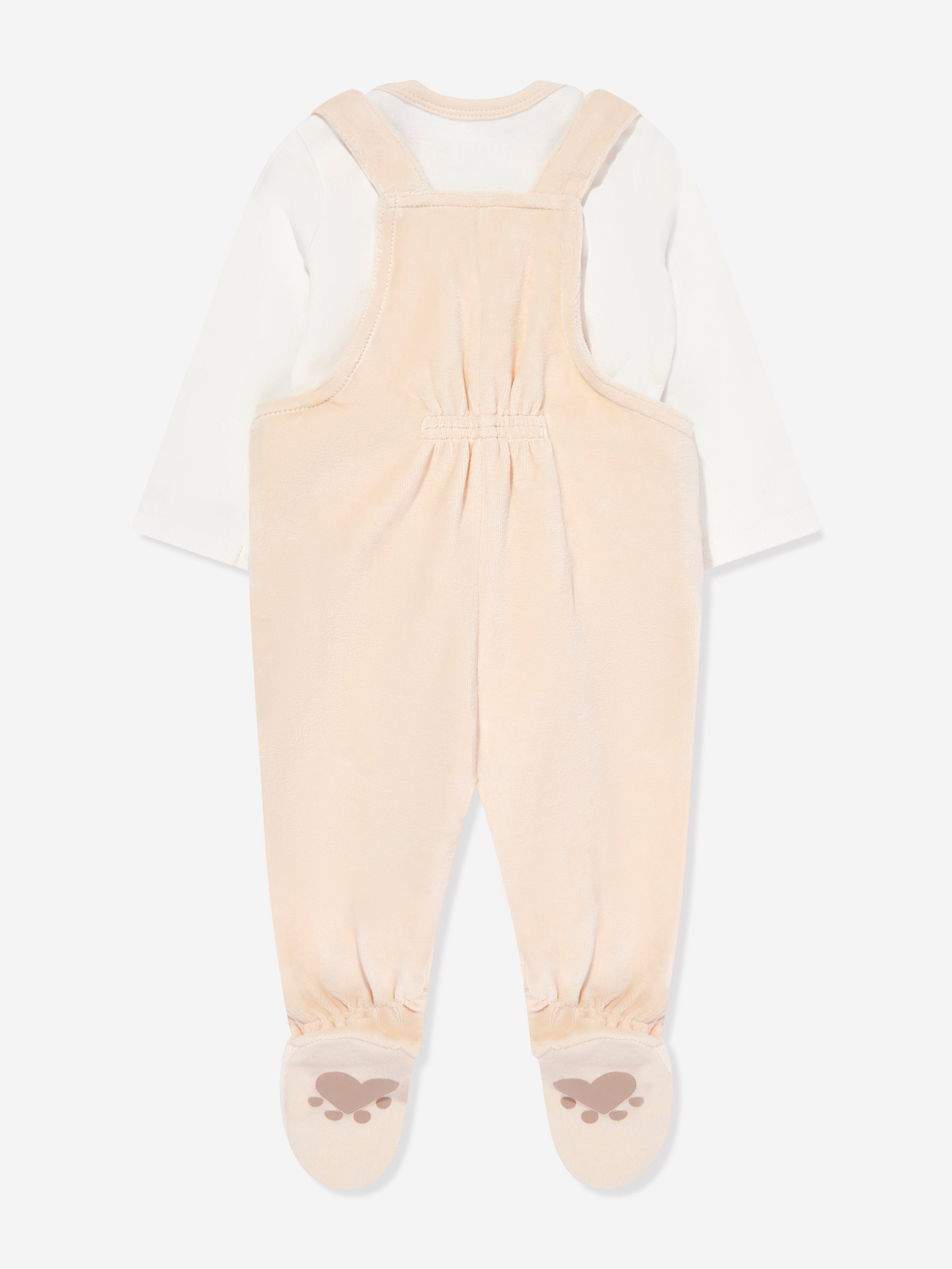 Baby Boys Romper Set in White