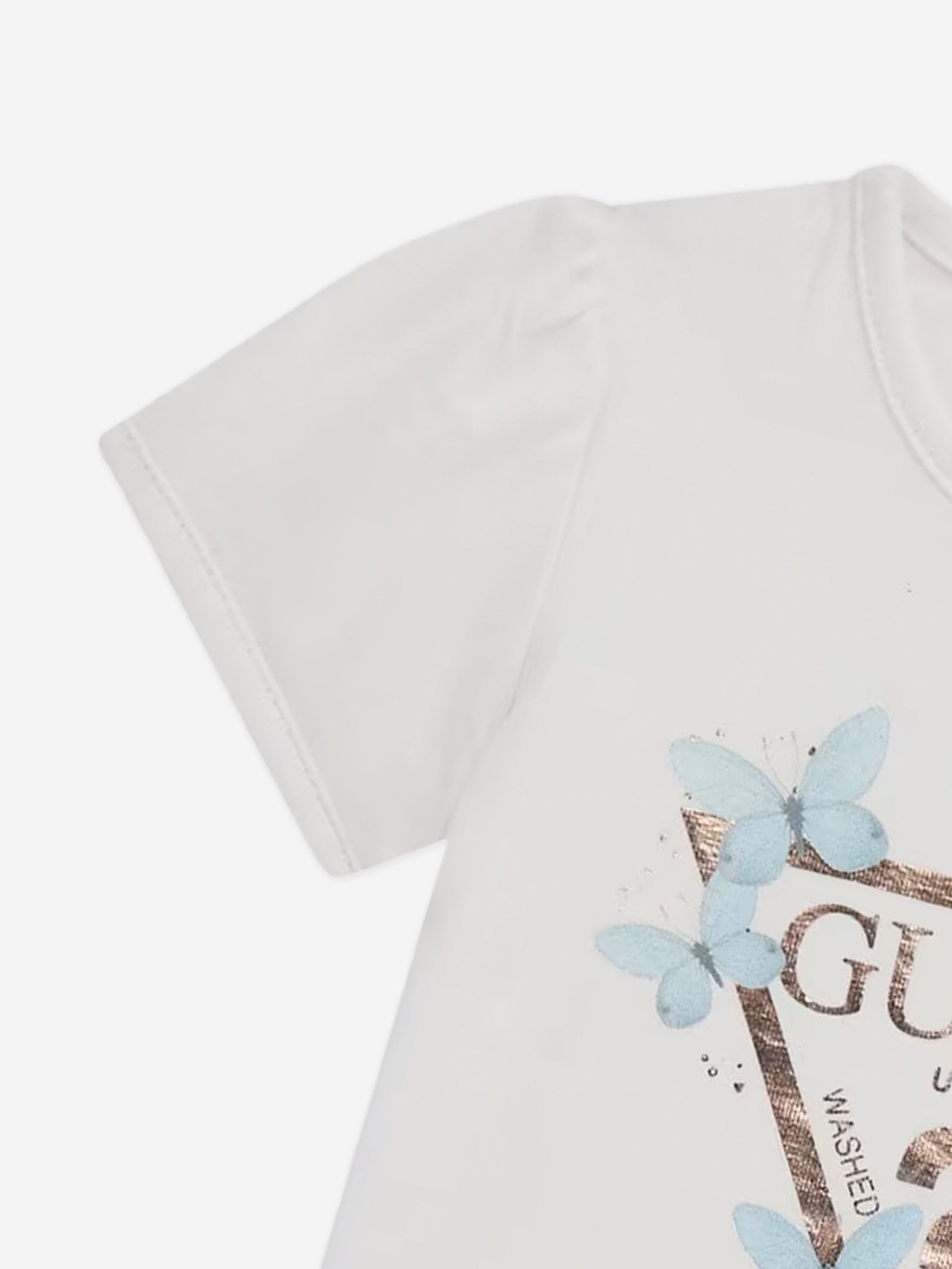 Baby Girls Logo T-Shirt in White