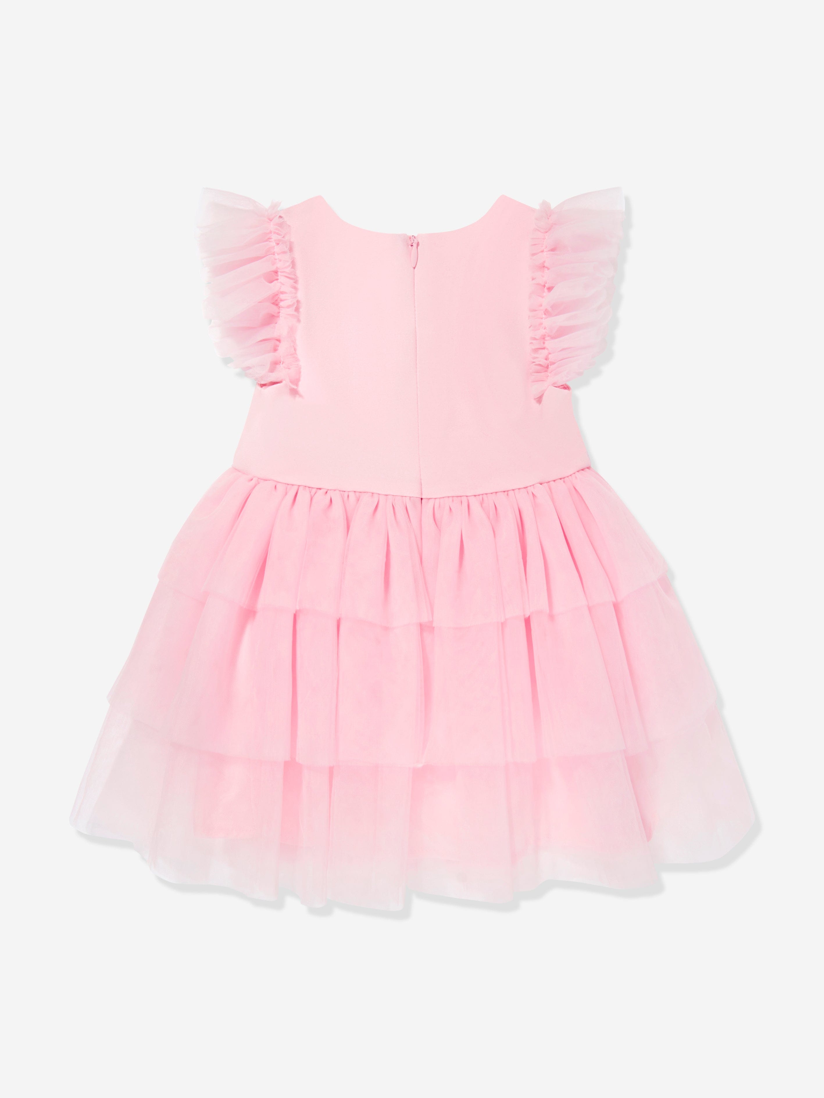 Baby Girls Tulle Dress with Knickers in Pink