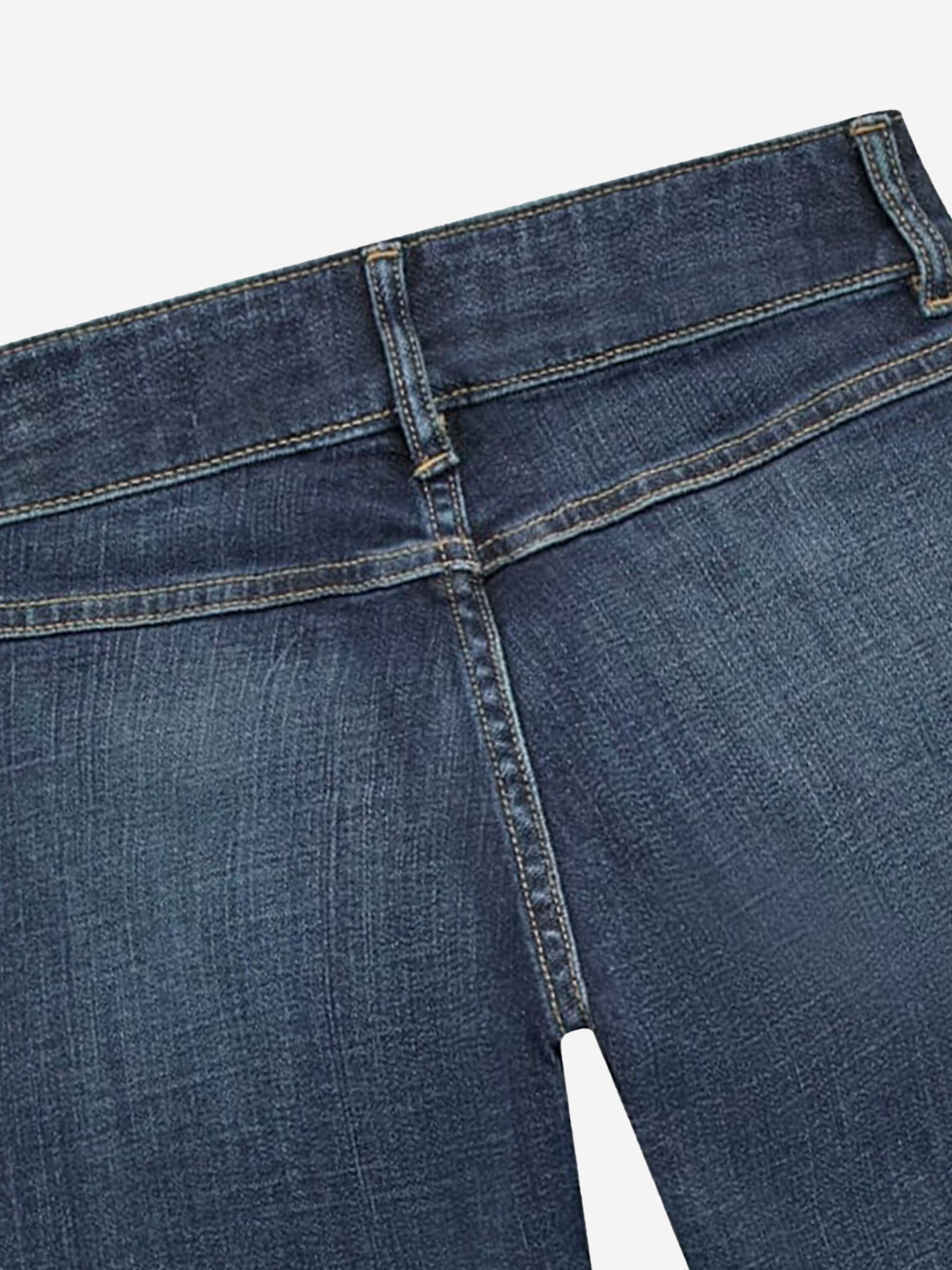 Girls Comfort Denim Bootcut Jeans in Blue