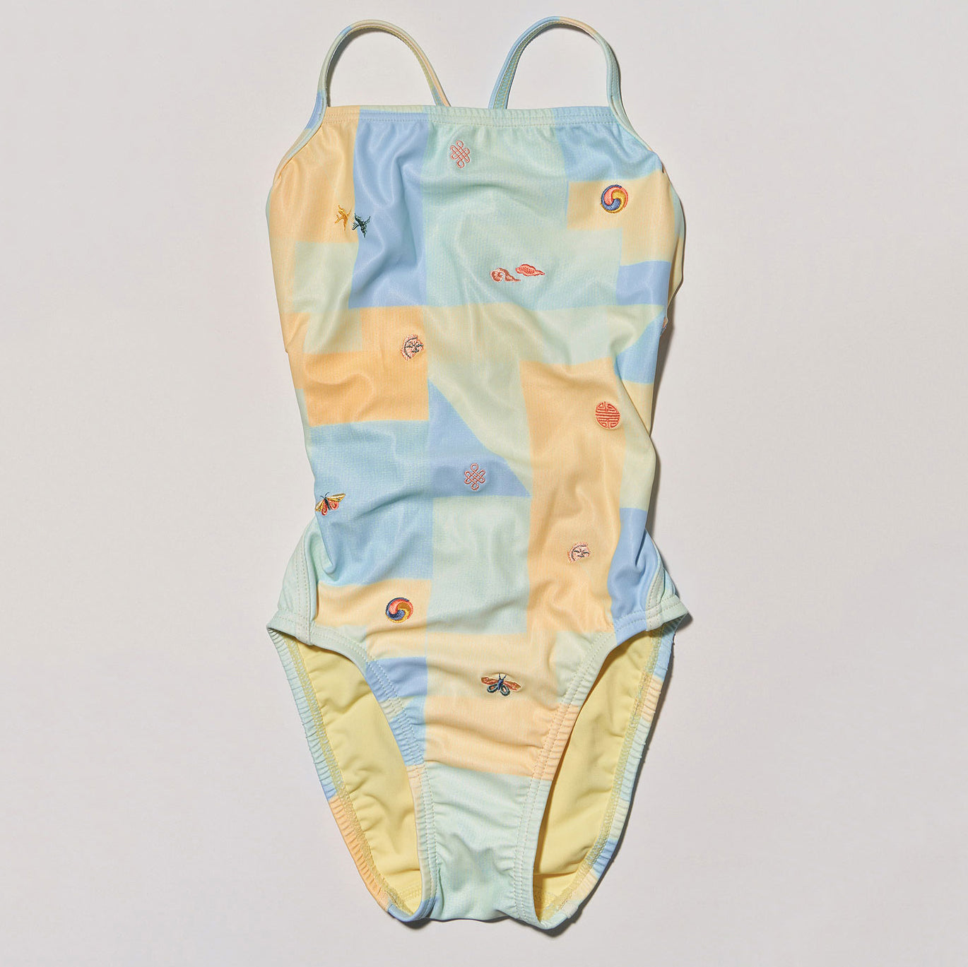 Maillot de bain professionnel multicolore pour filles