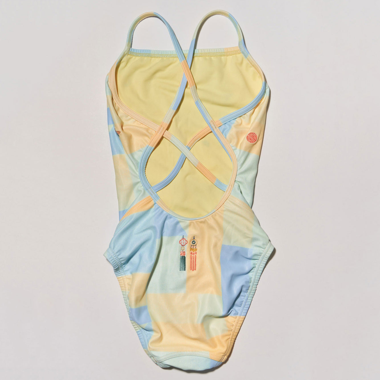 Maillot de bain professionnel multicolore pour filles