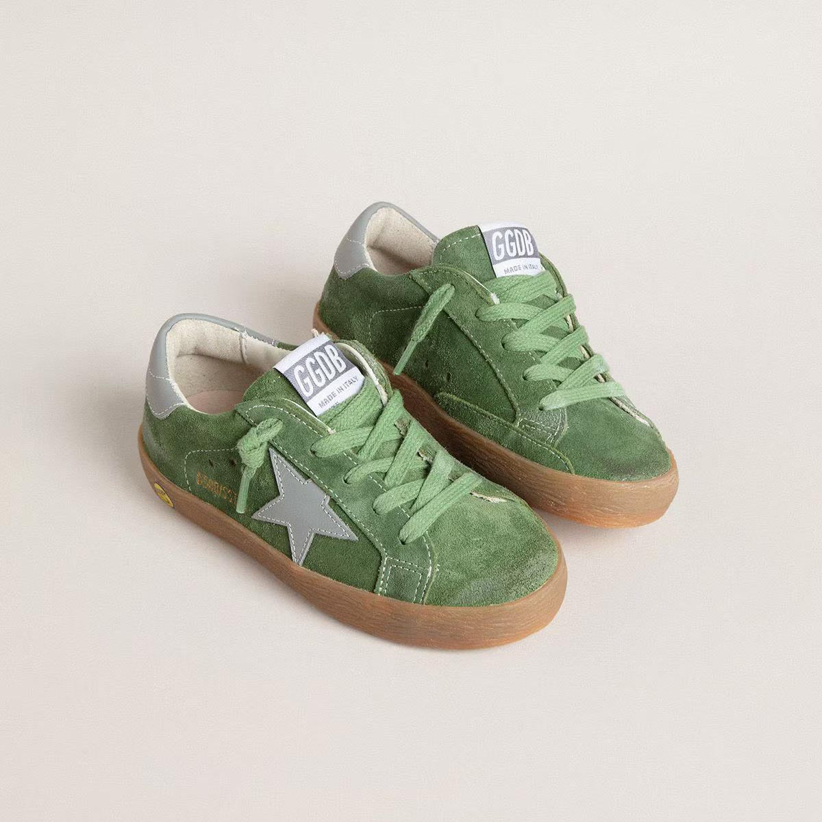 Boys & Girls Green"SUPER STAR"Shoes