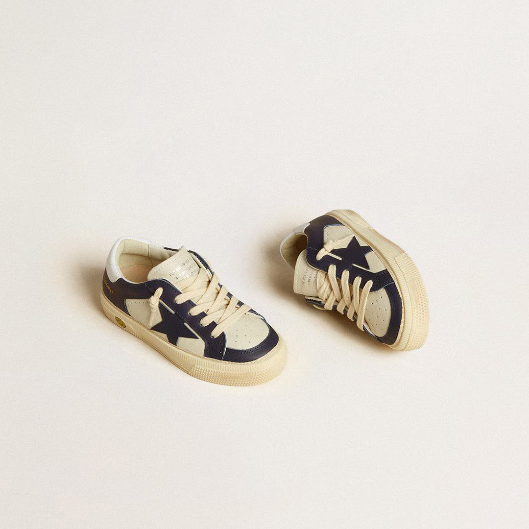 Boys & Girls Dark Blue"MAY"Shoes