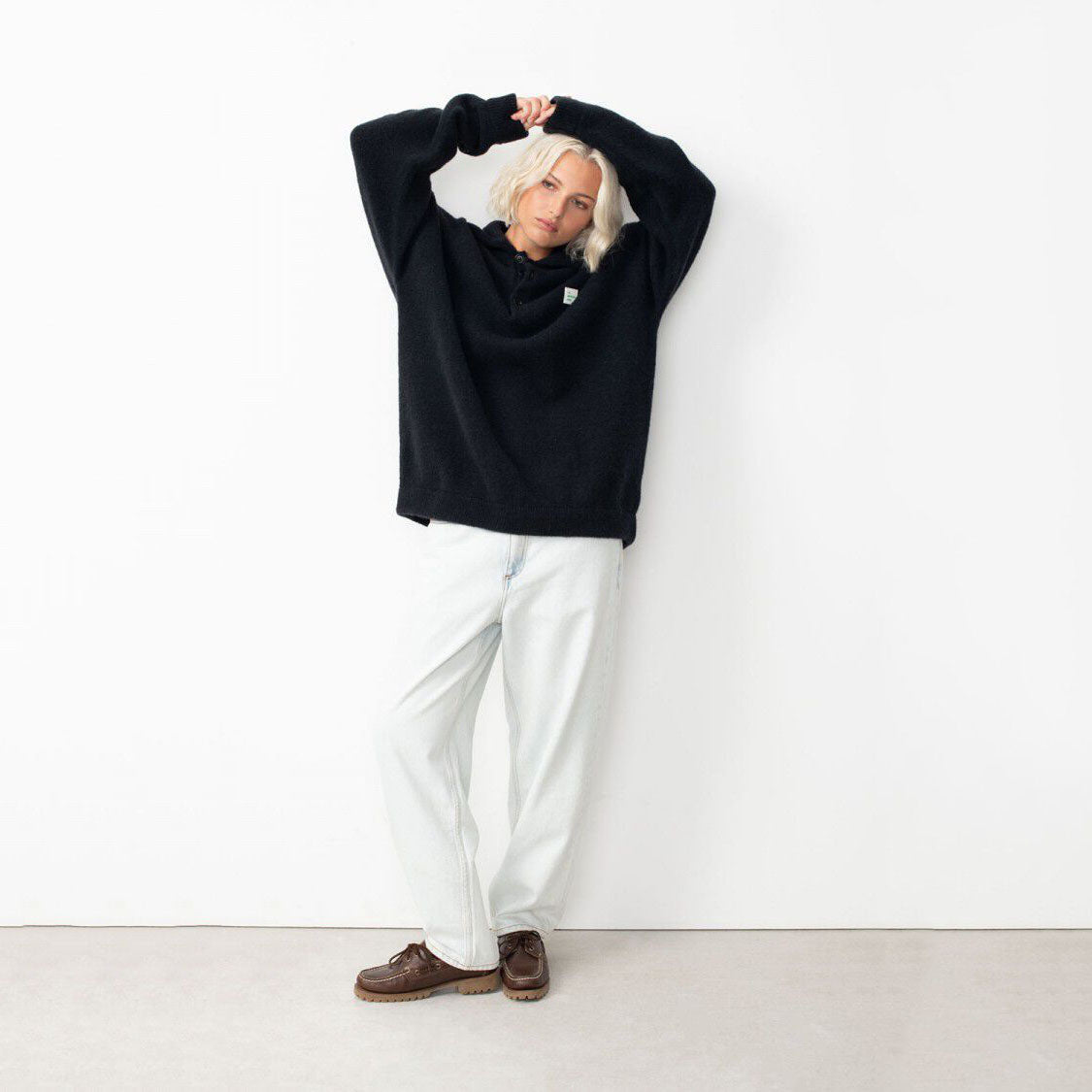 Women Black Wool Sweater