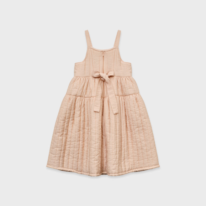 Robe rembourrée rose pour fille