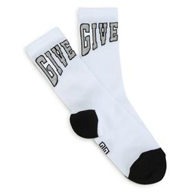 Boys White Logo Cotton Socks
