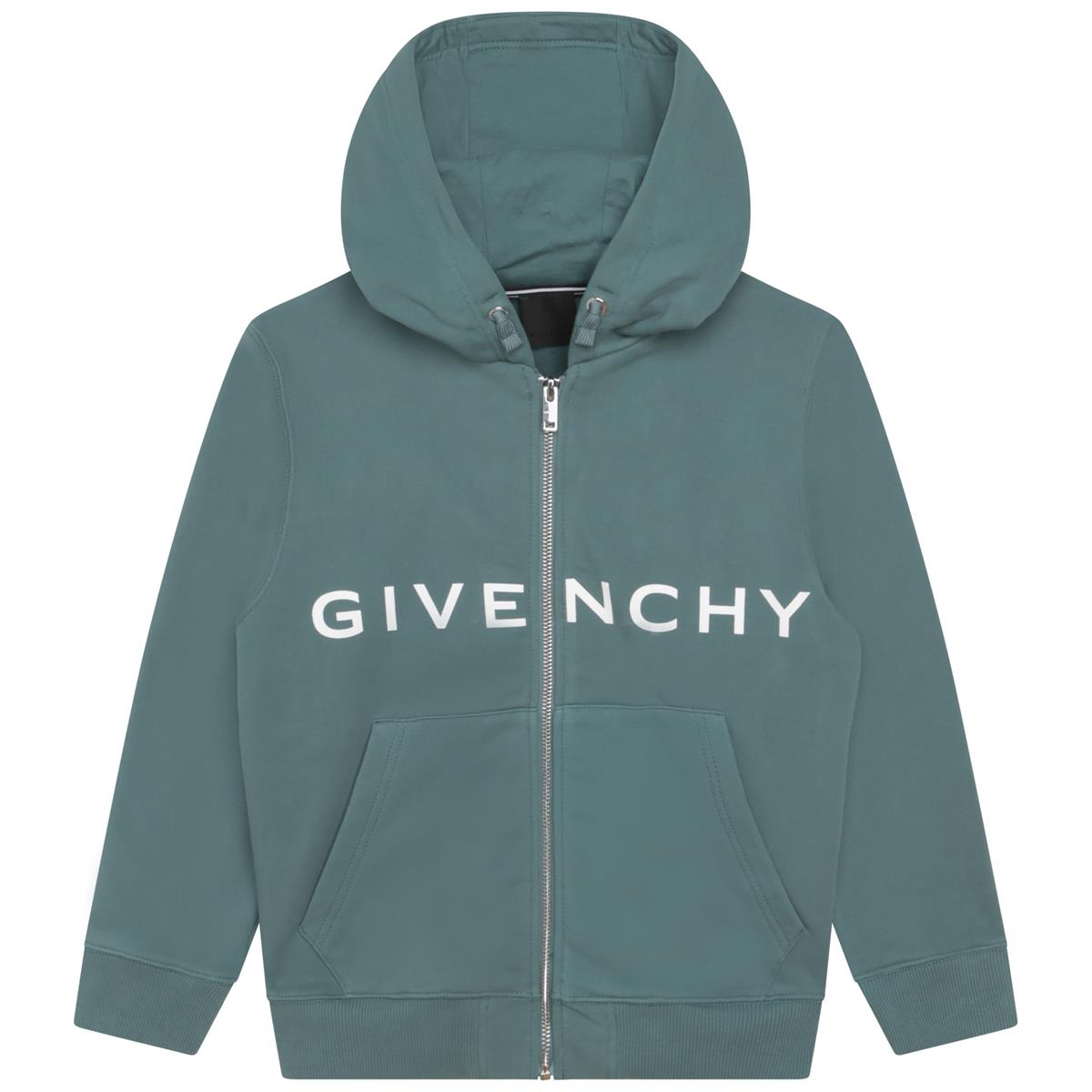 Boys Green Zip-Up Top