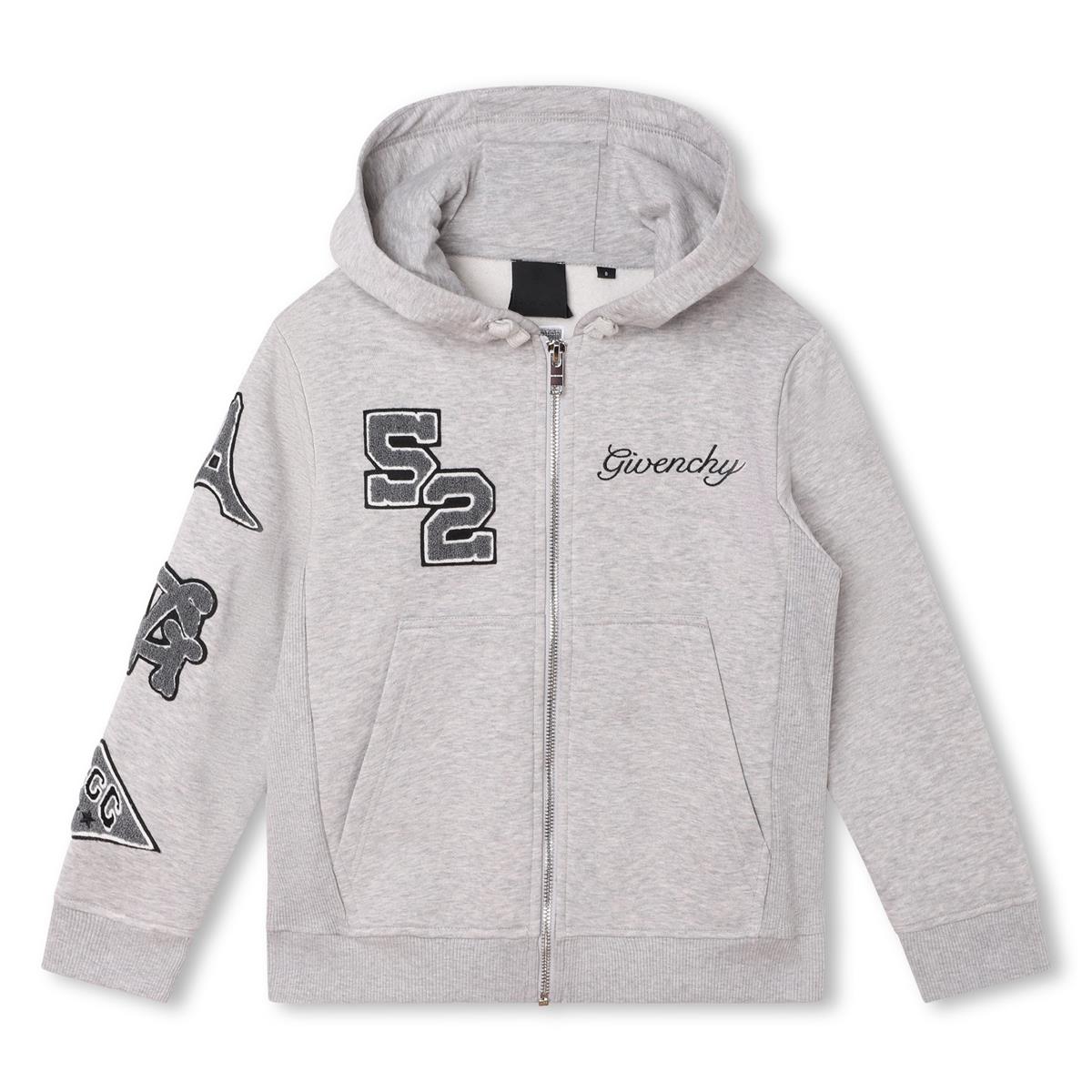 Boys Grey Zip-Up Top