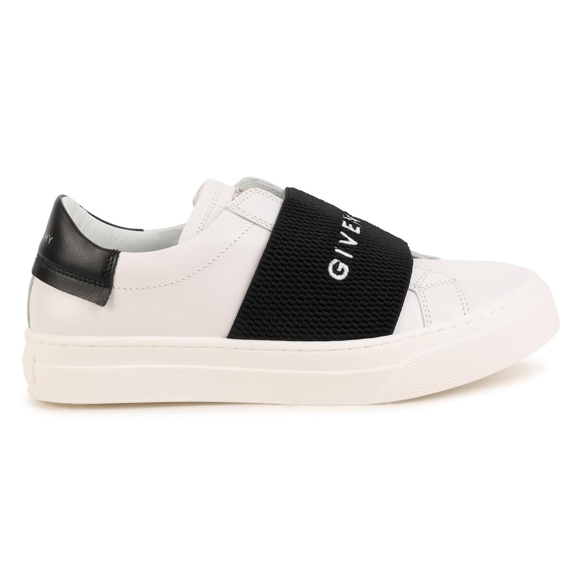 Boys & Girls White Logo Shoes