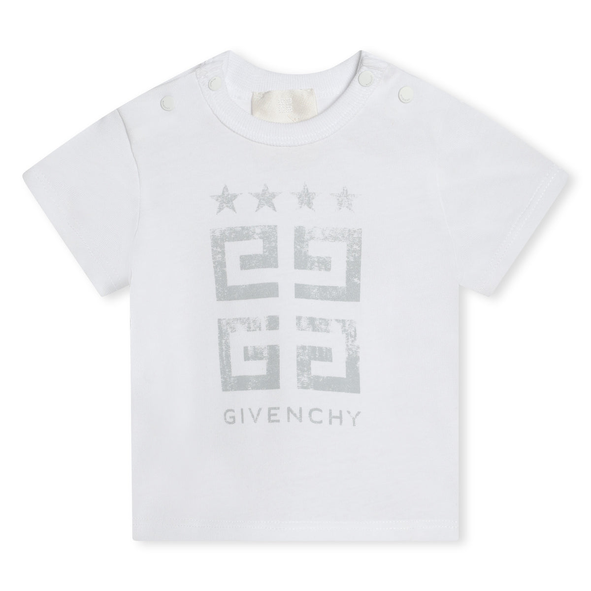 Ensemble en coton blanc avec logo pour bébés garçons et filles