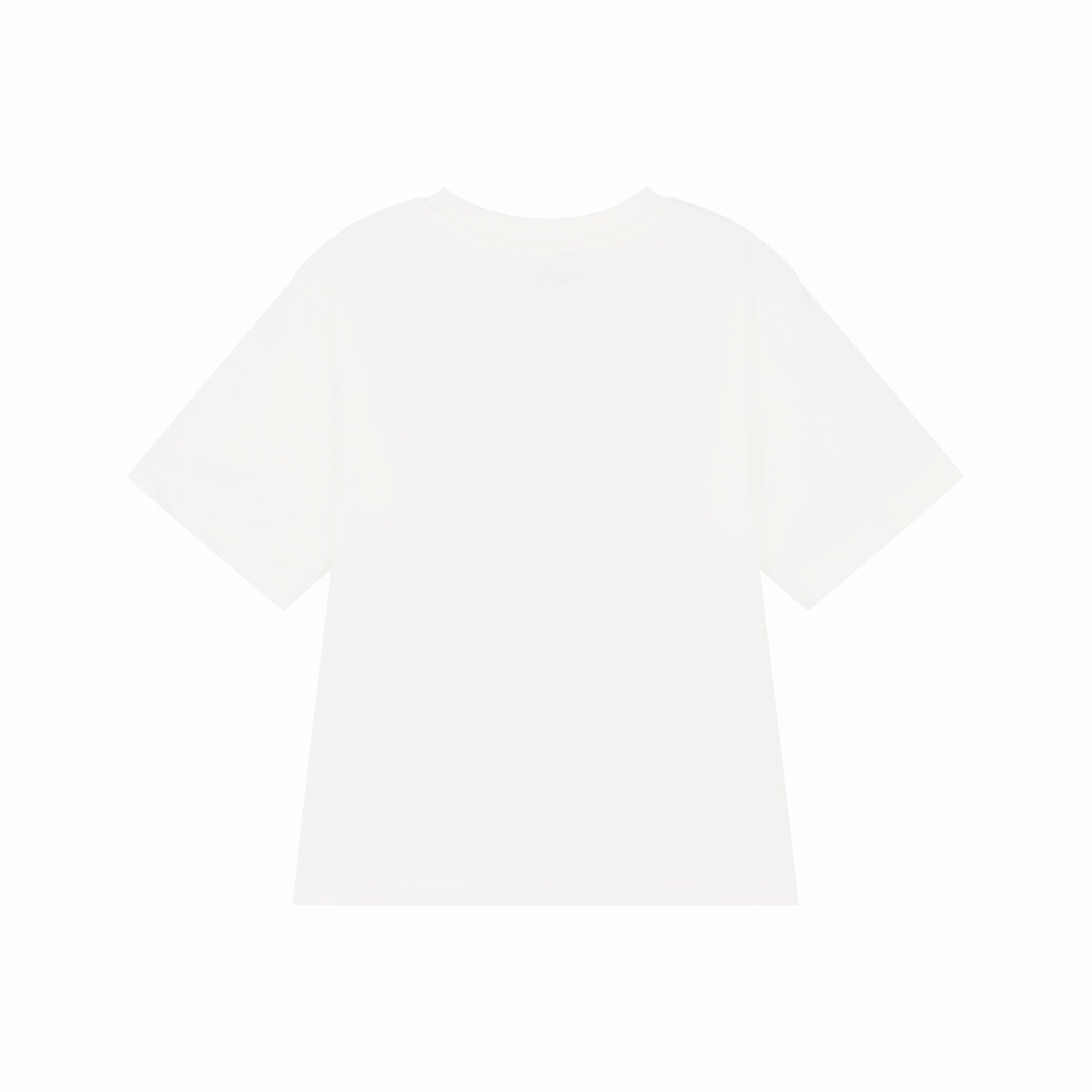 Boys & Girls White Logo Cotton T-Shirt