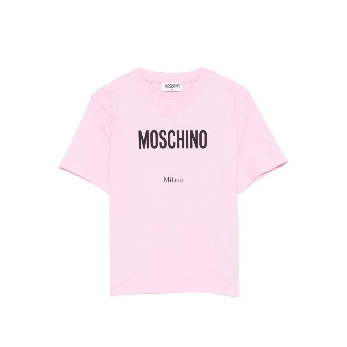 Boys & Girls Light Pink Logo Cotton T-Shirt