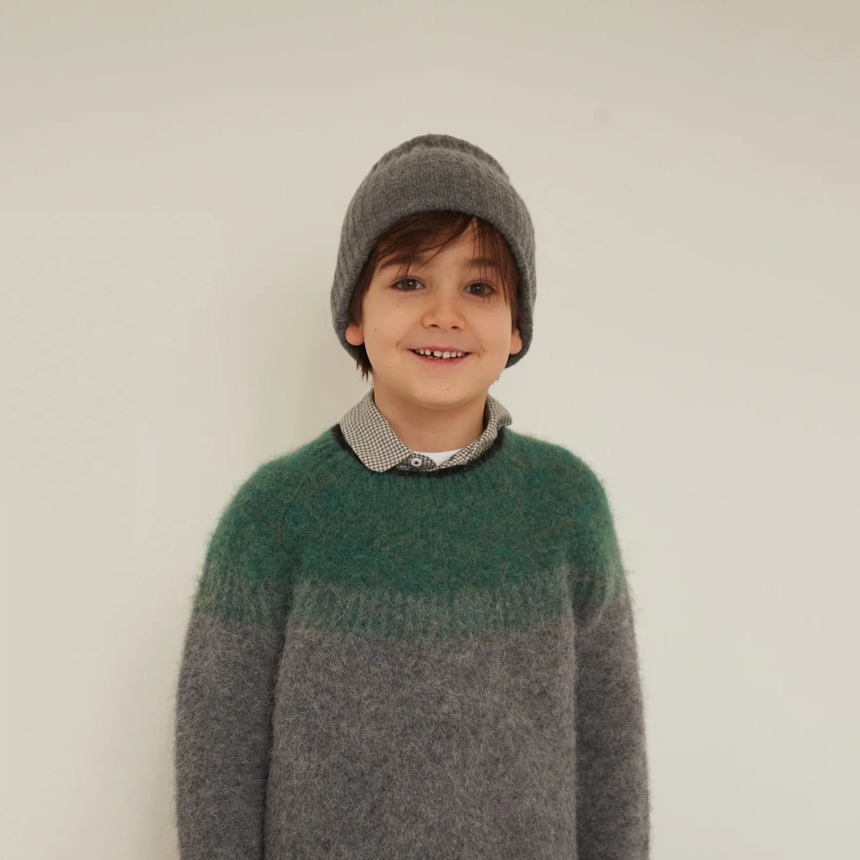 Boys & Girls Dark Grey Cashmere Hat