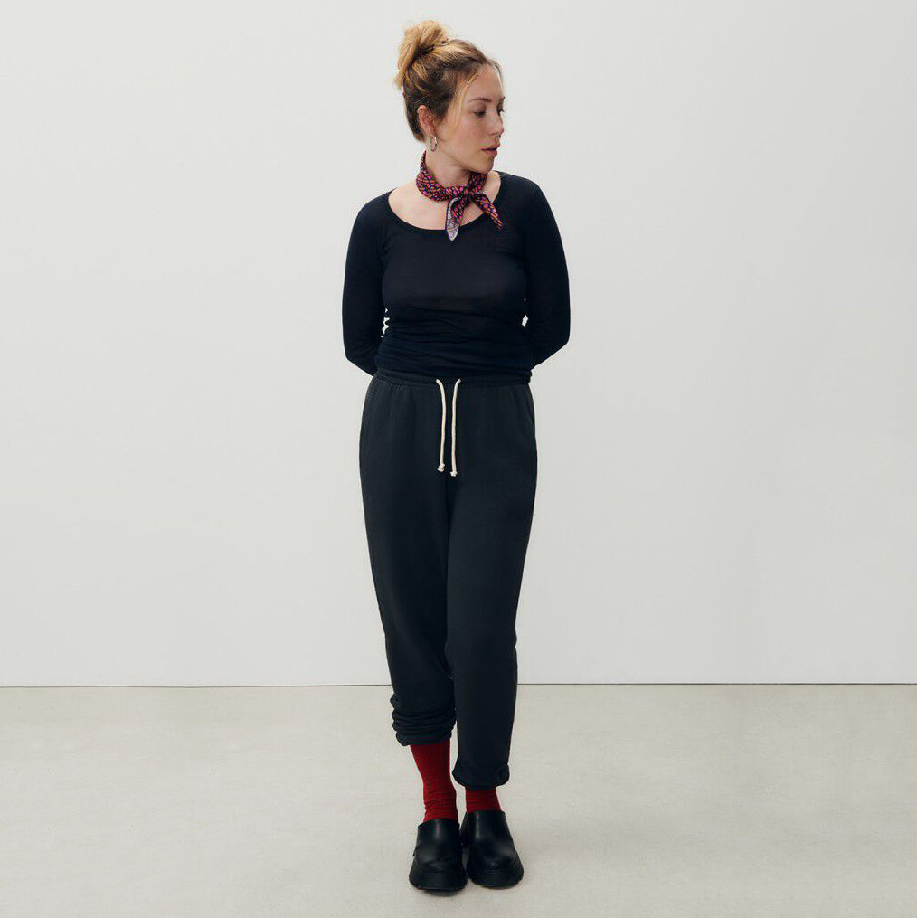 Girls Black Cotton Trousers