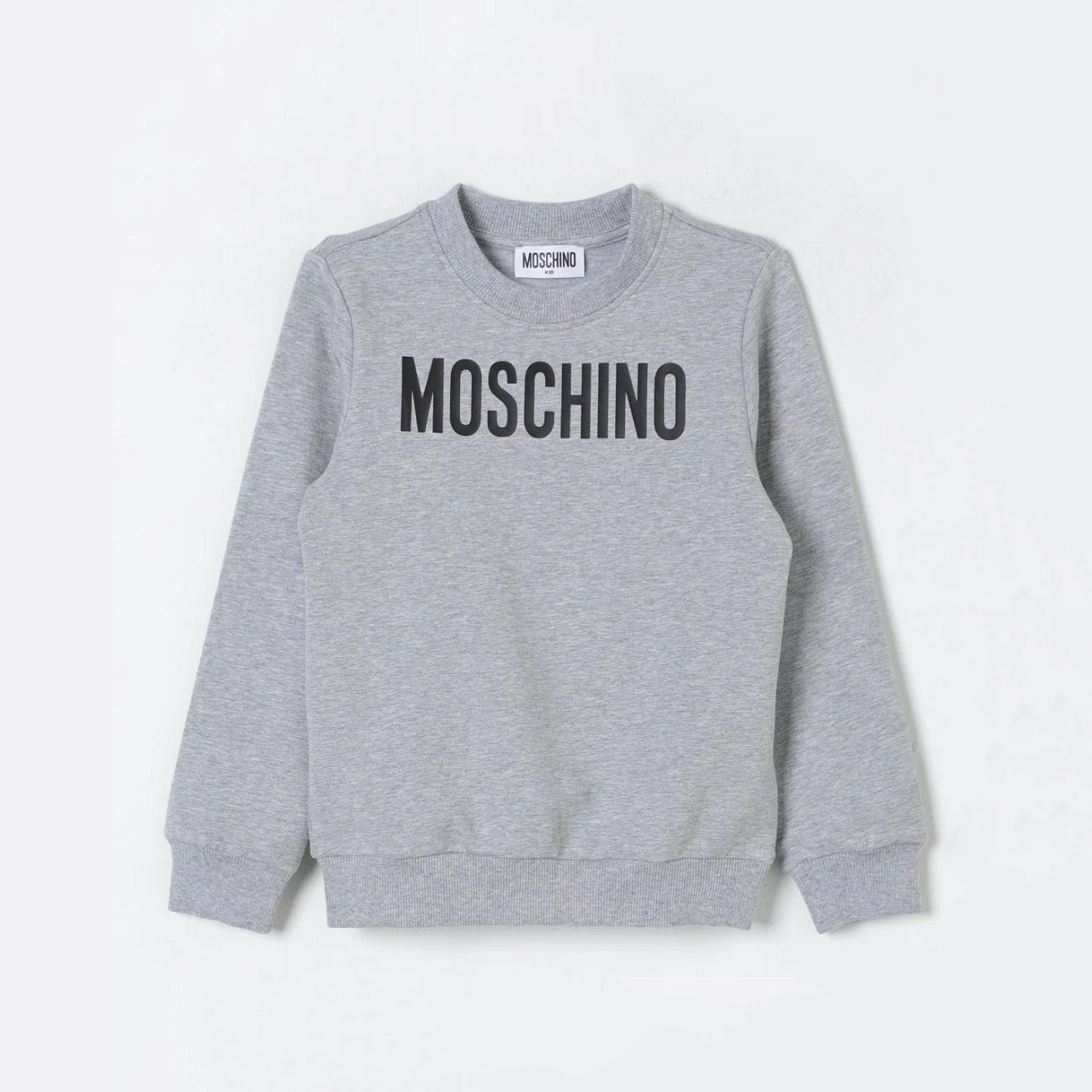 Boys & Girls Grey Logo Cotton Sweatshirt