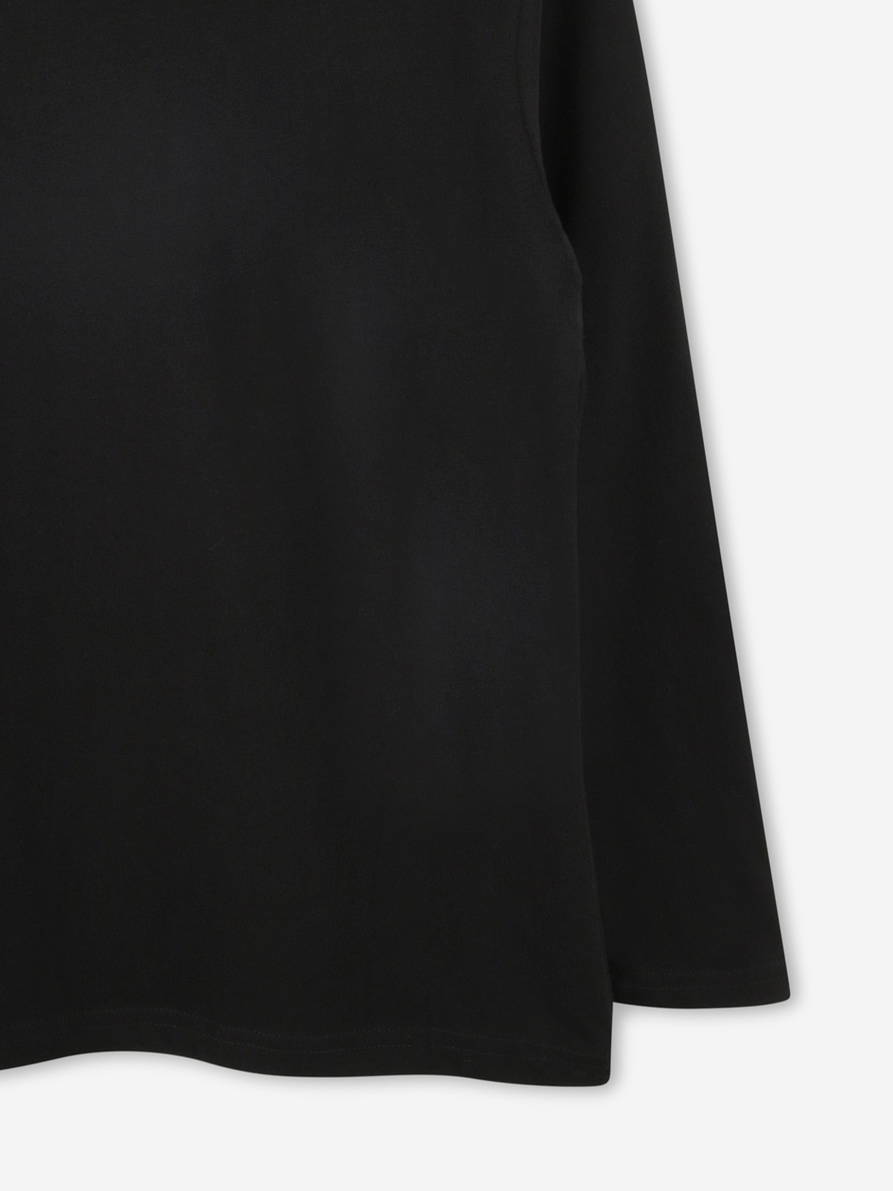 Hugo Boys Long Sleeve Logo T-Shirt in Black