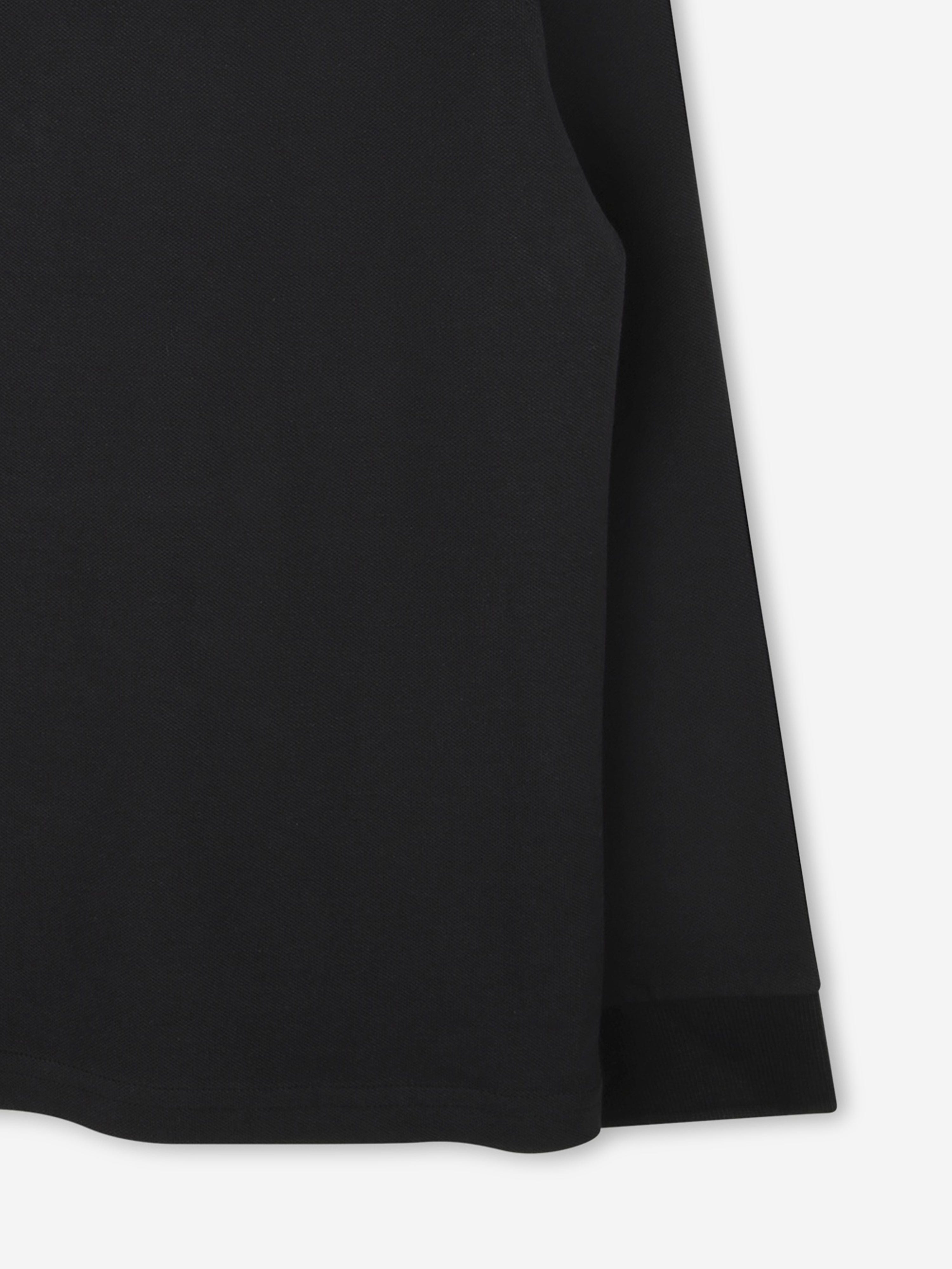Hugo Boys Long Sleeve Polo Shirt in Black