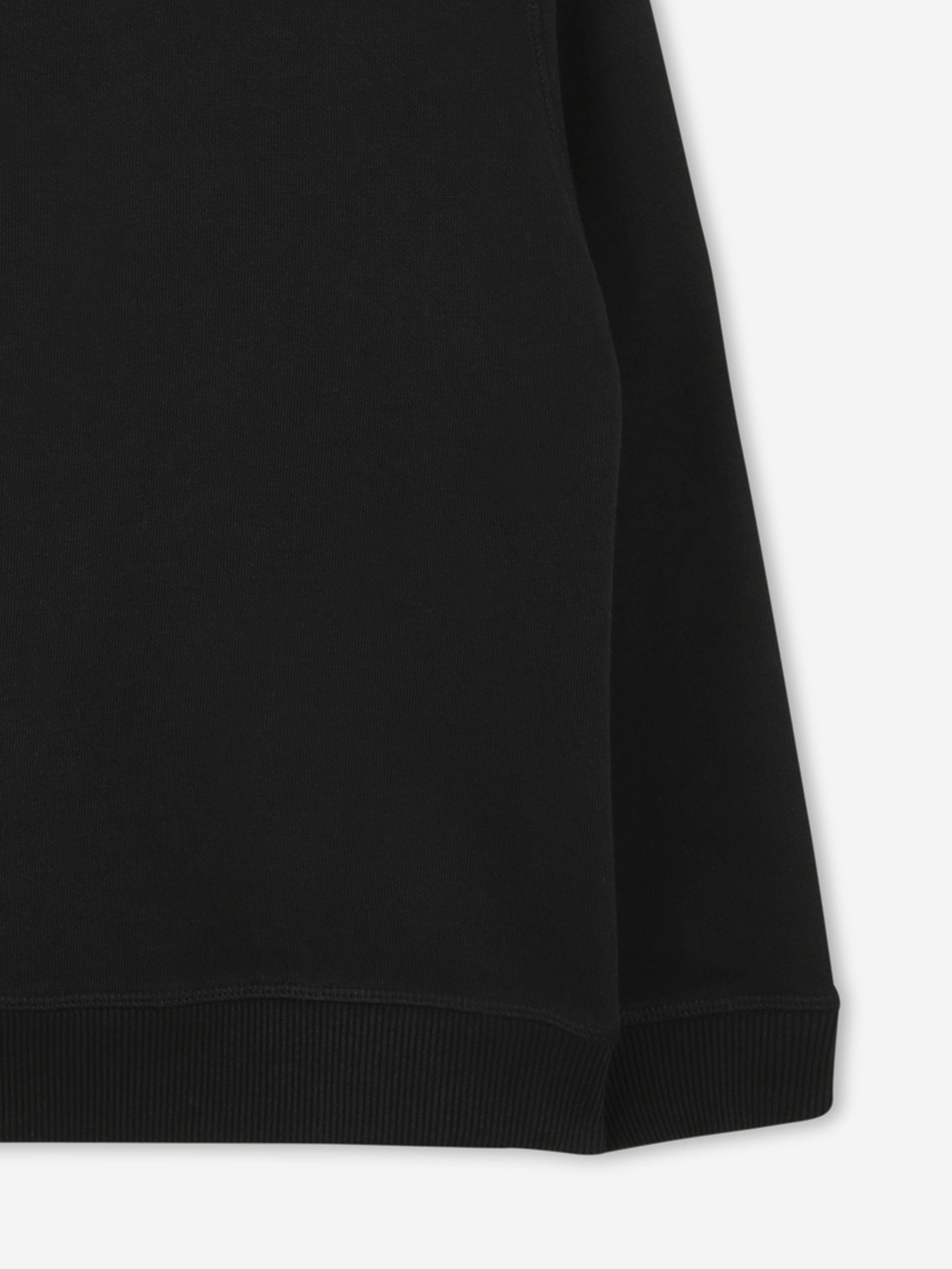 Hugo Boys Logo Print Sweatshirt in Black