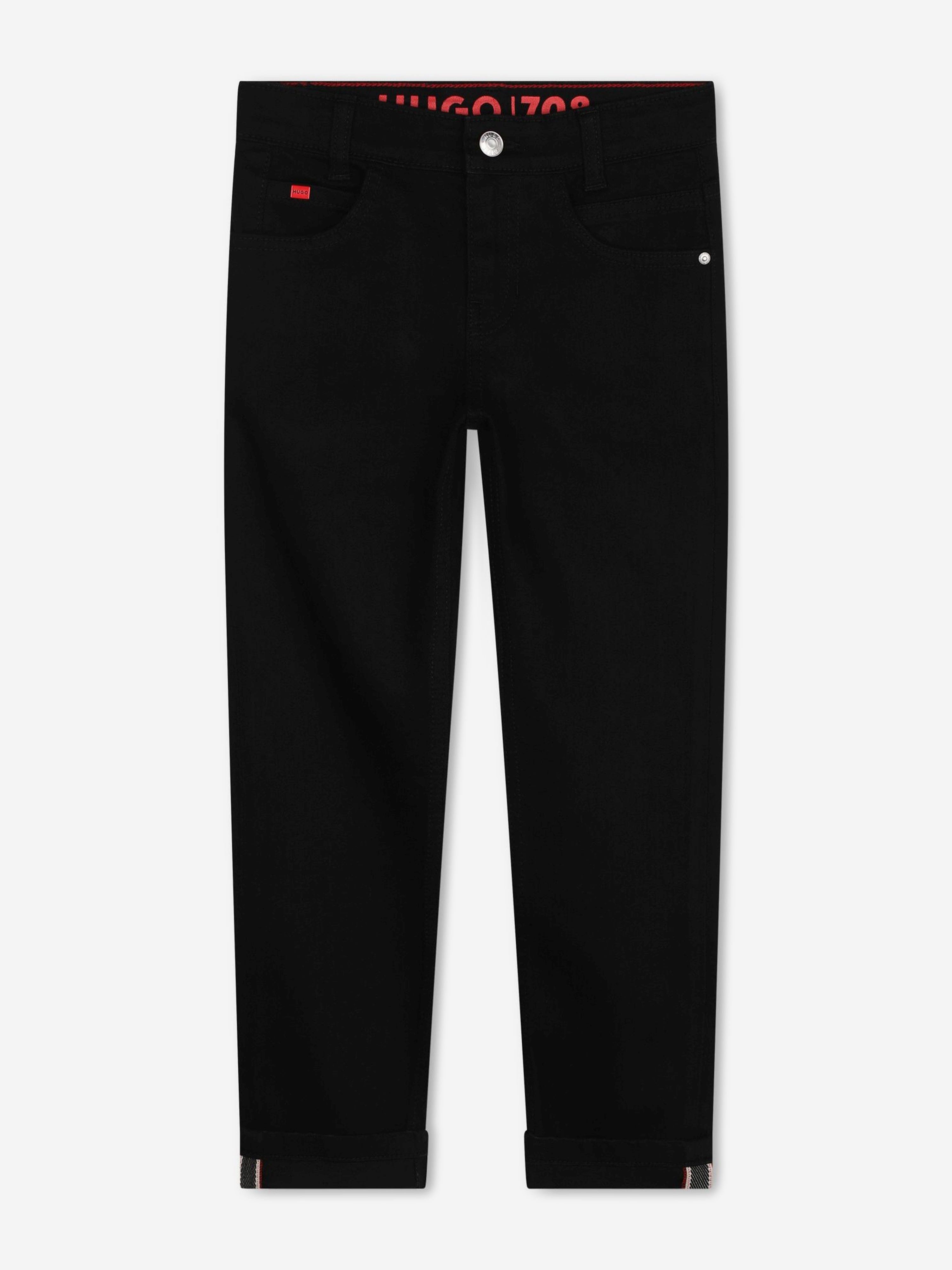 Hugo Boys Slim Fit Jeans in Black