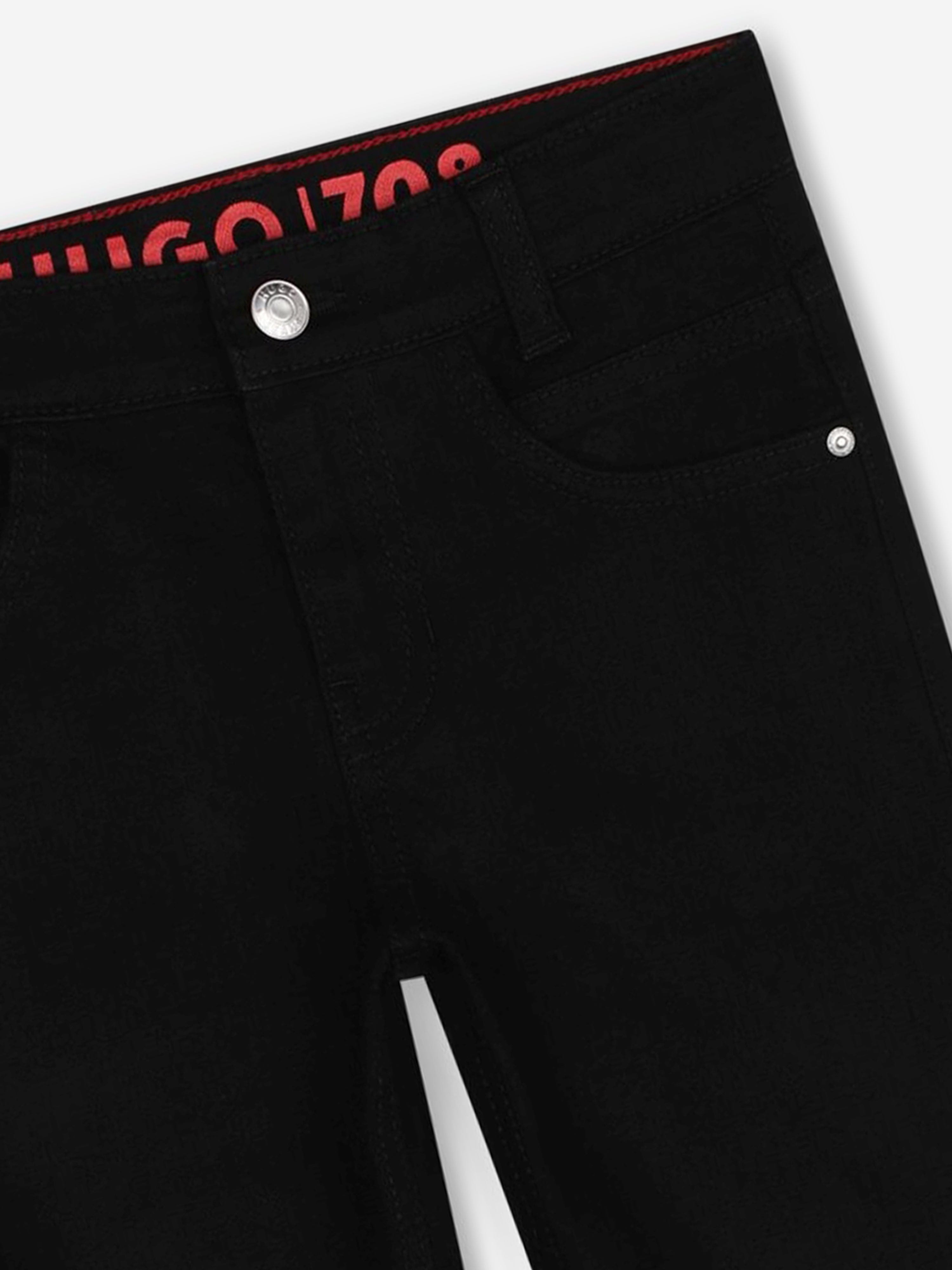Hugo Boys Slim Fit Jeans in Black