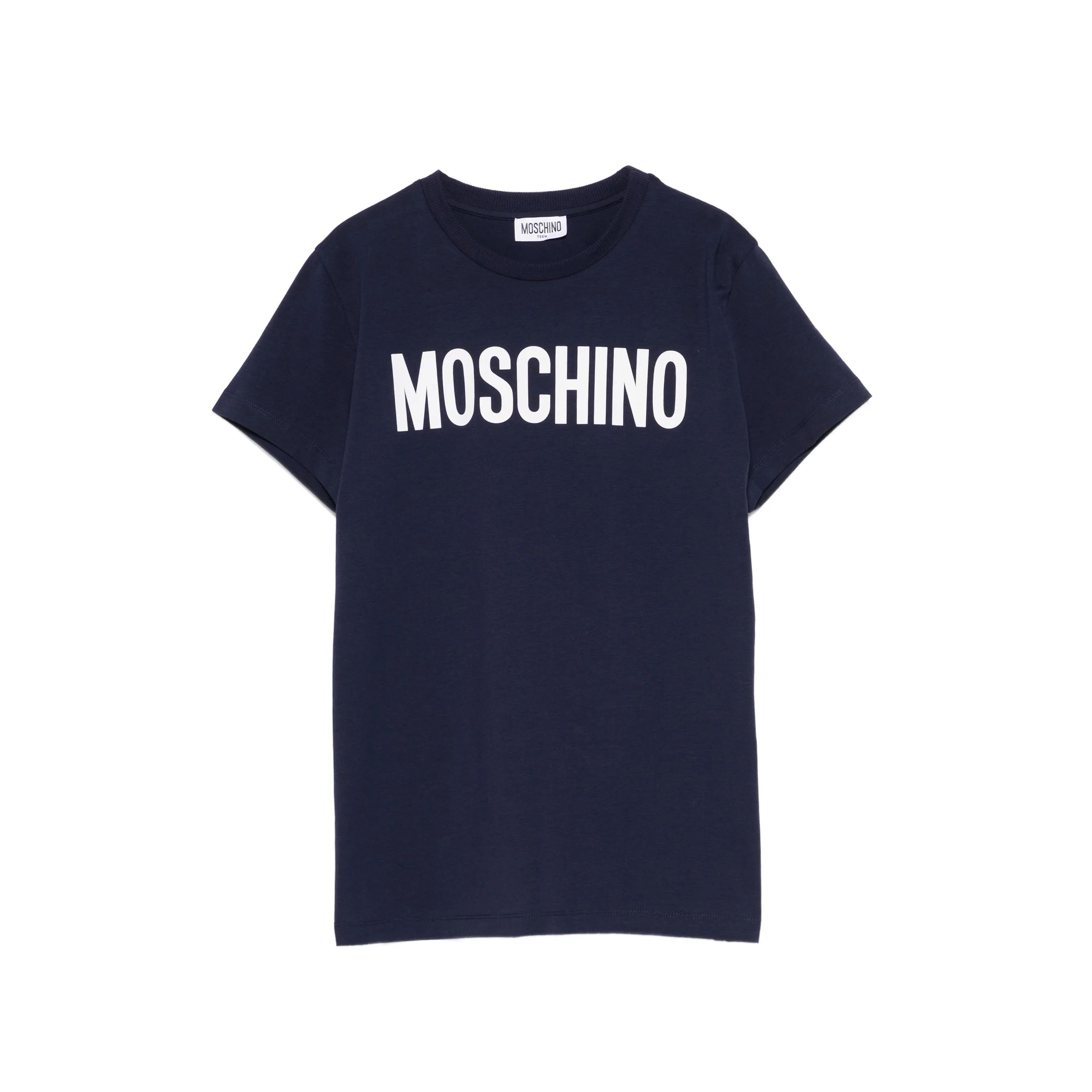 Boys & Girls Navy Logo Cotton T-Shirt