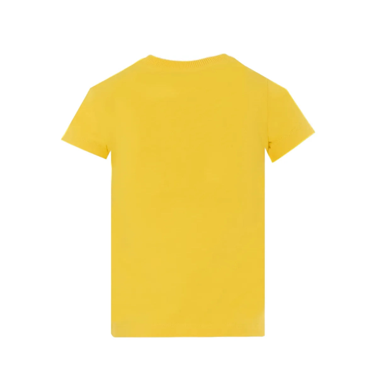 Boys & Girls Yellow Logo Cotton T-Shirt