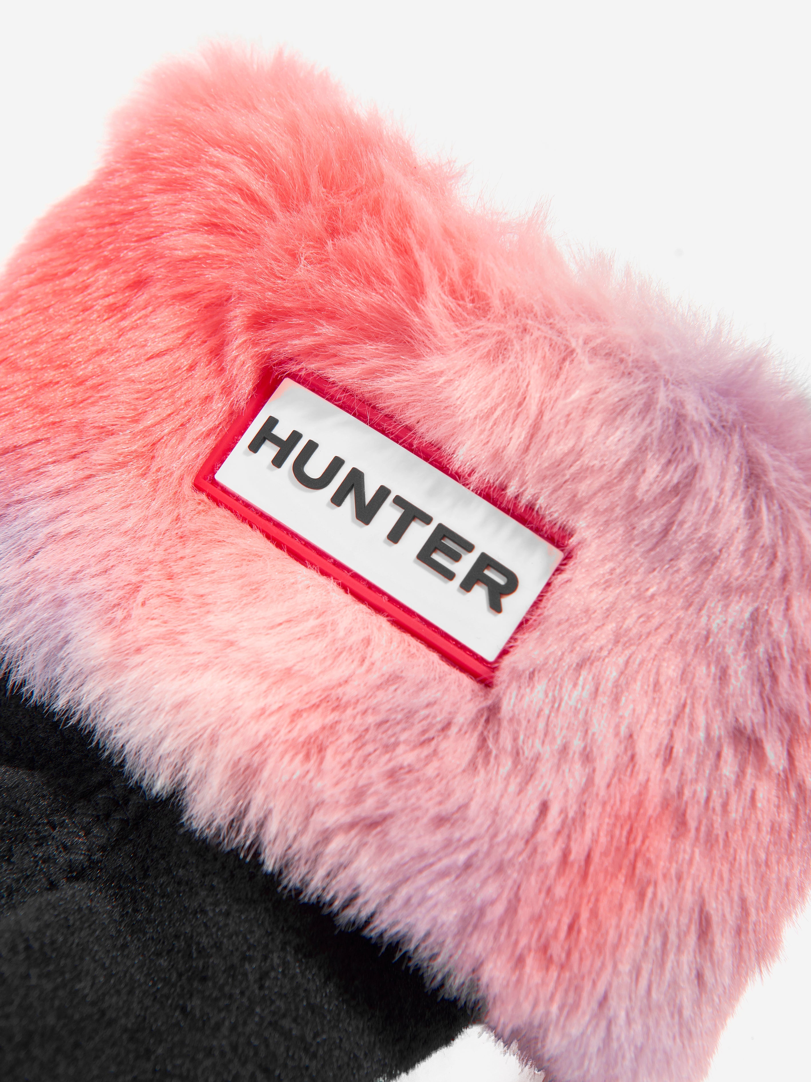 Girls Faux Fur Boot Socks in Multicolour