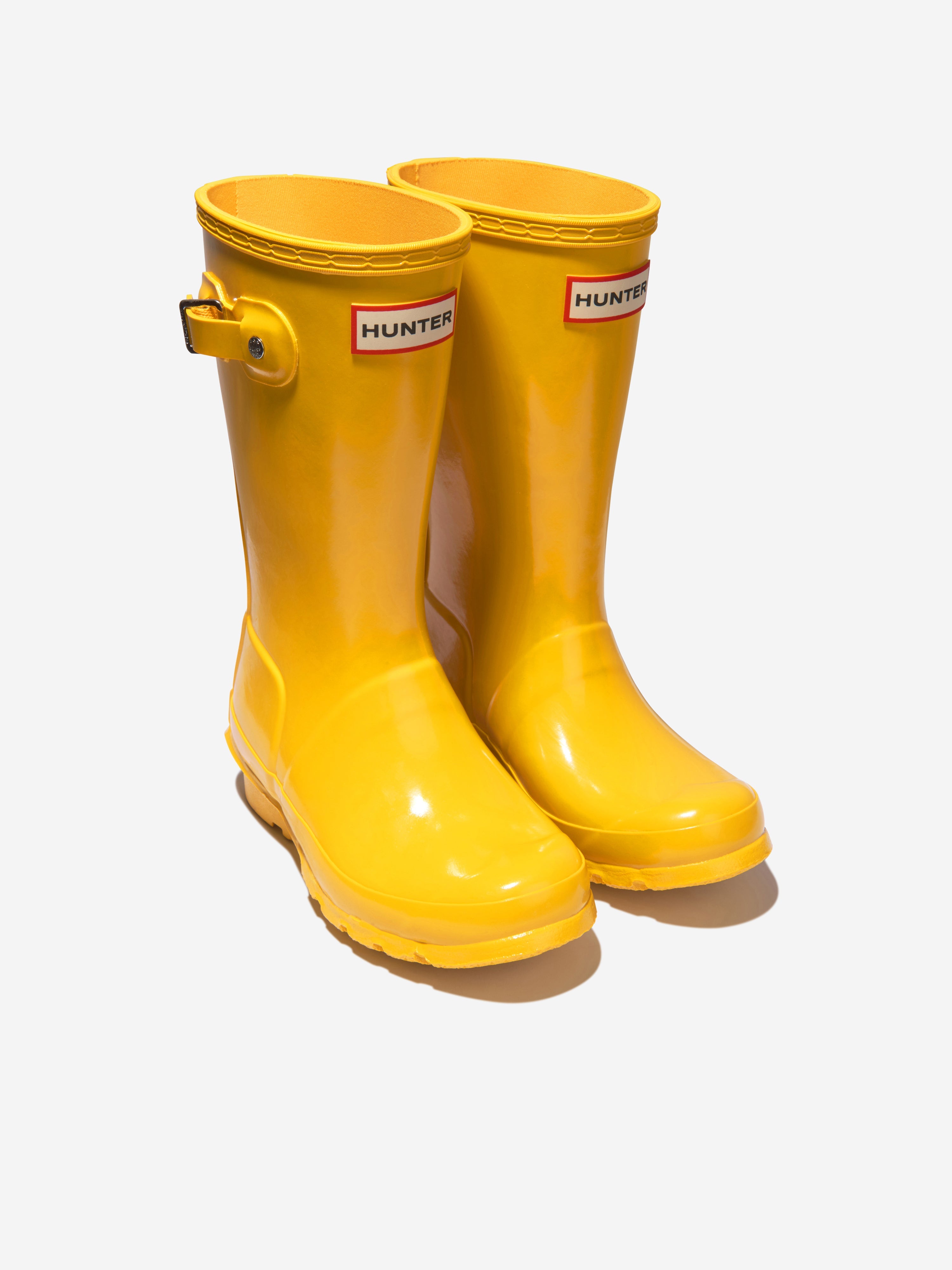 Kids Original Gloss Wellington Boots in Yellow