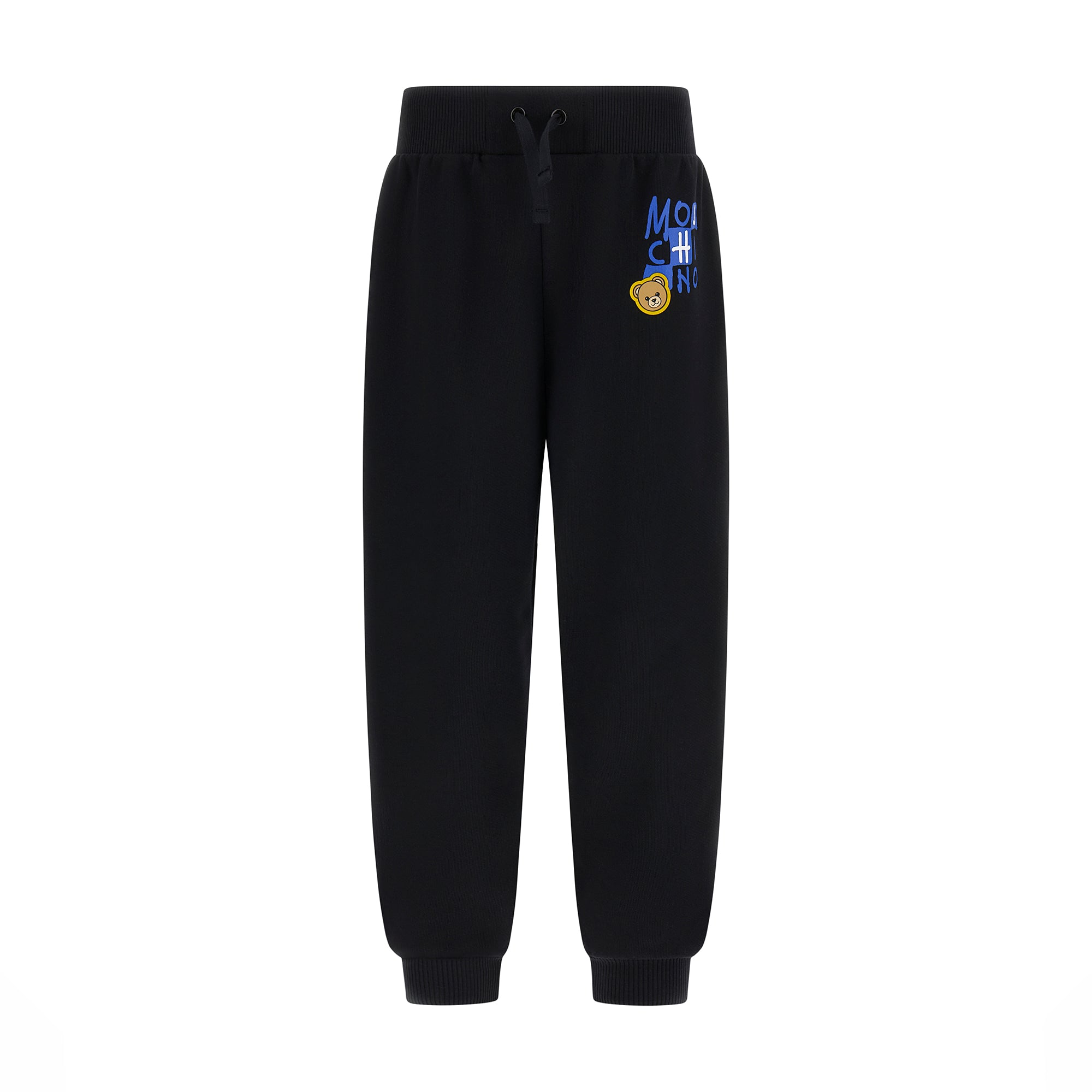 Boys & Girls Black Cotton Trousers