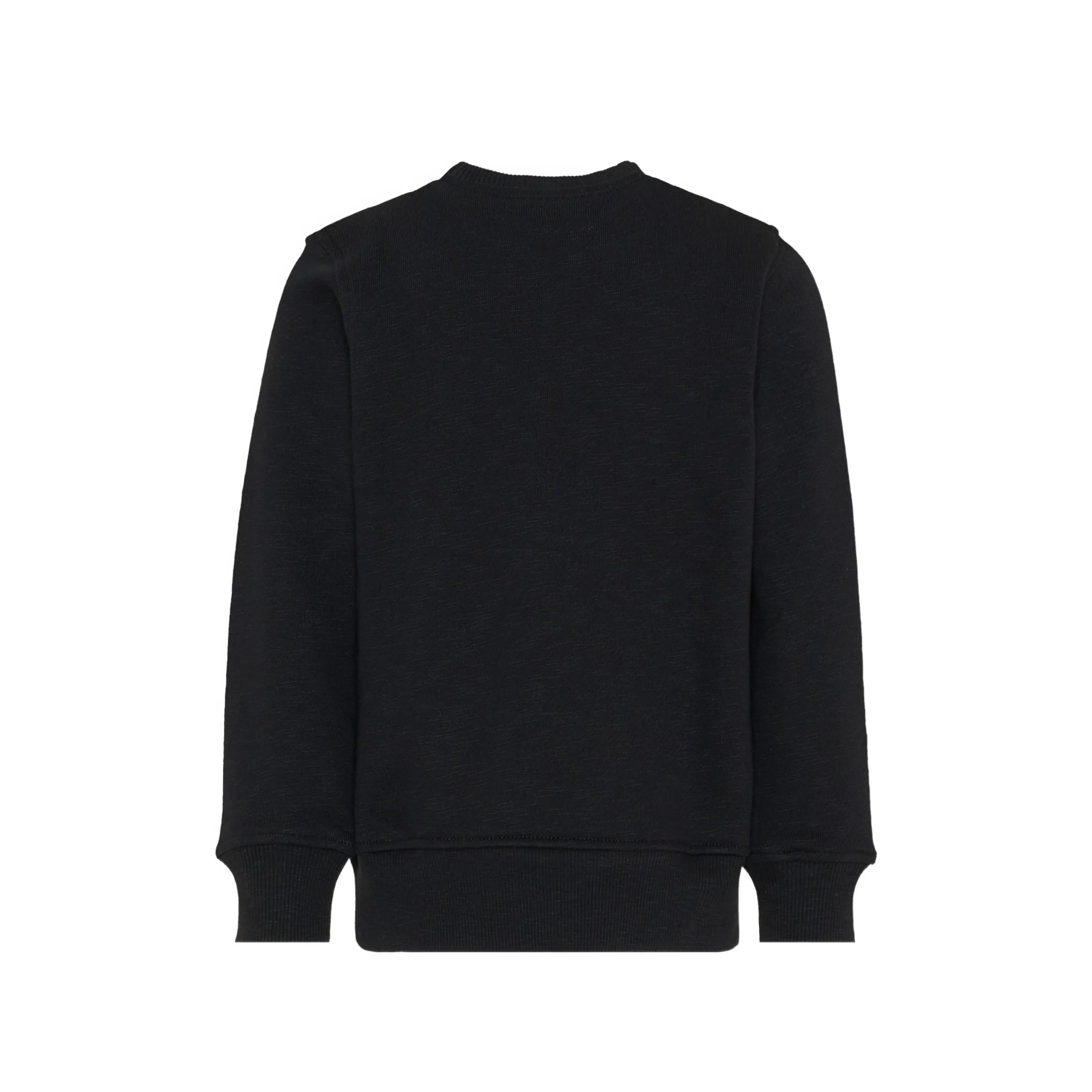 Boys & Girls Black Bear Printed Cotton Sweatshirt