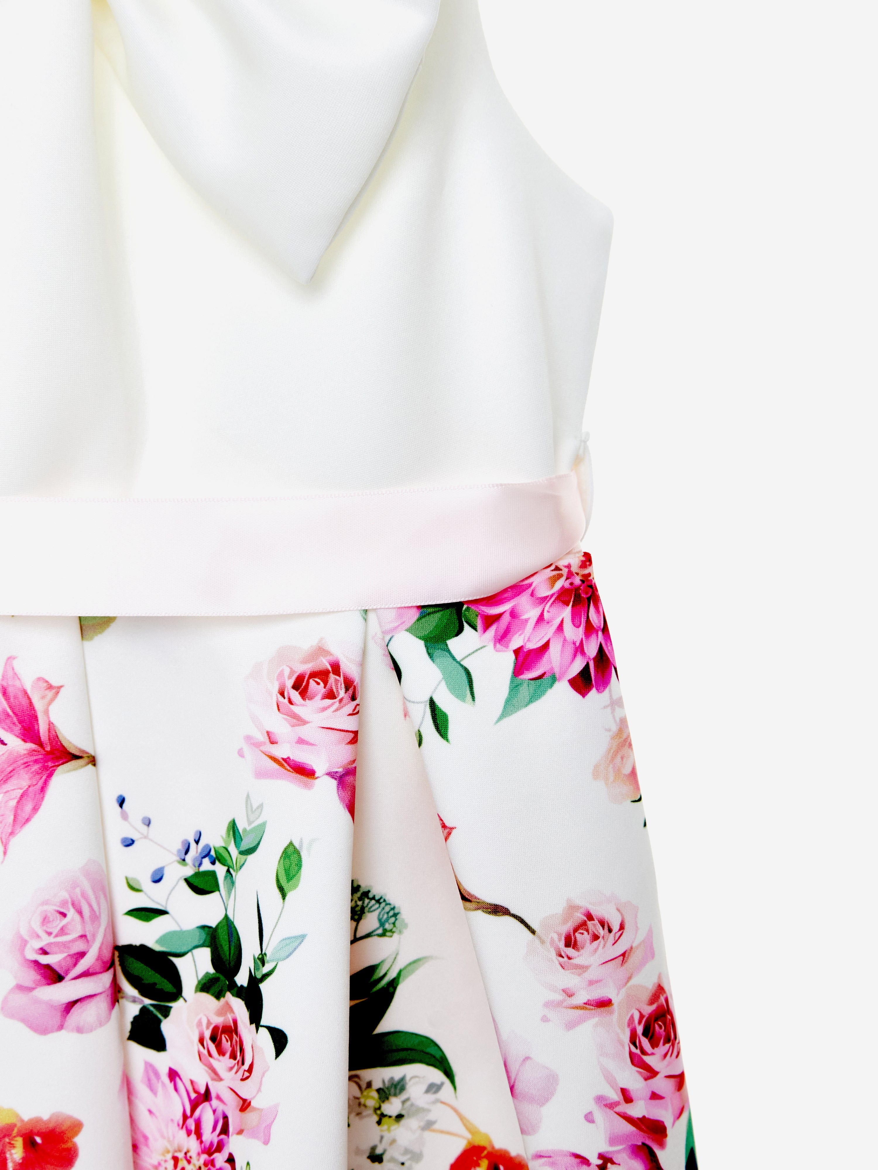 Girls Botanical Beauty Dress in White
