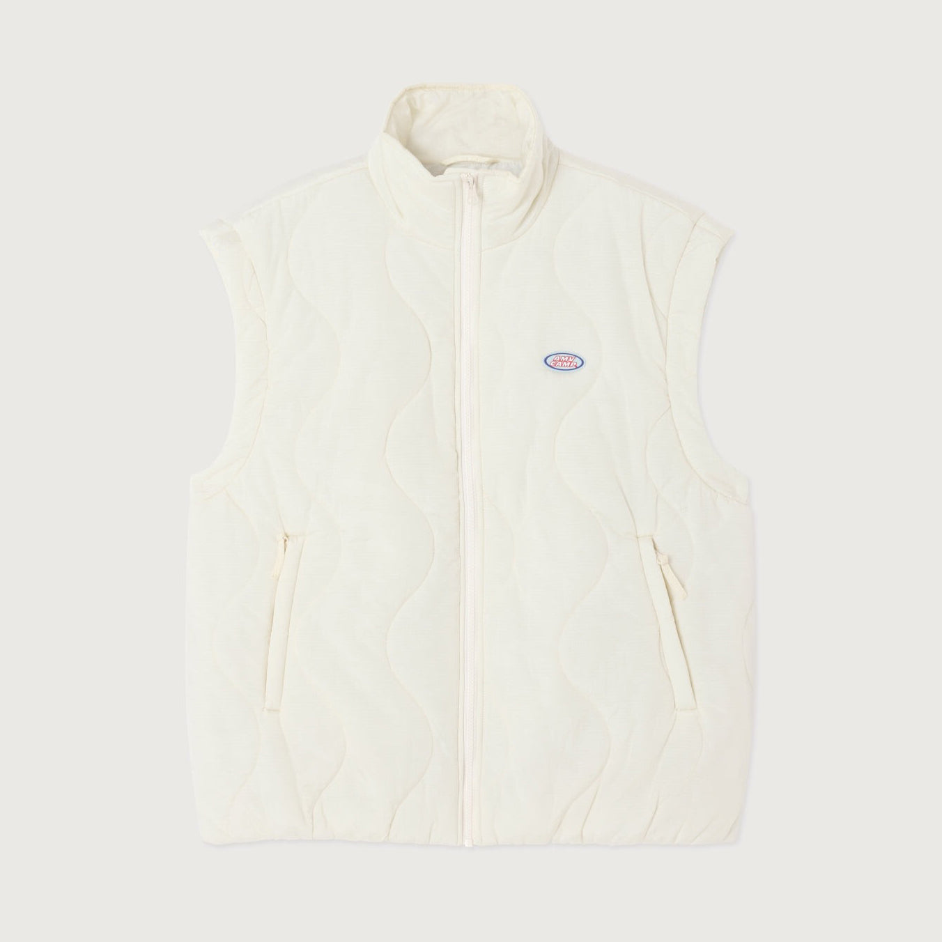 Women White Padded Gilet