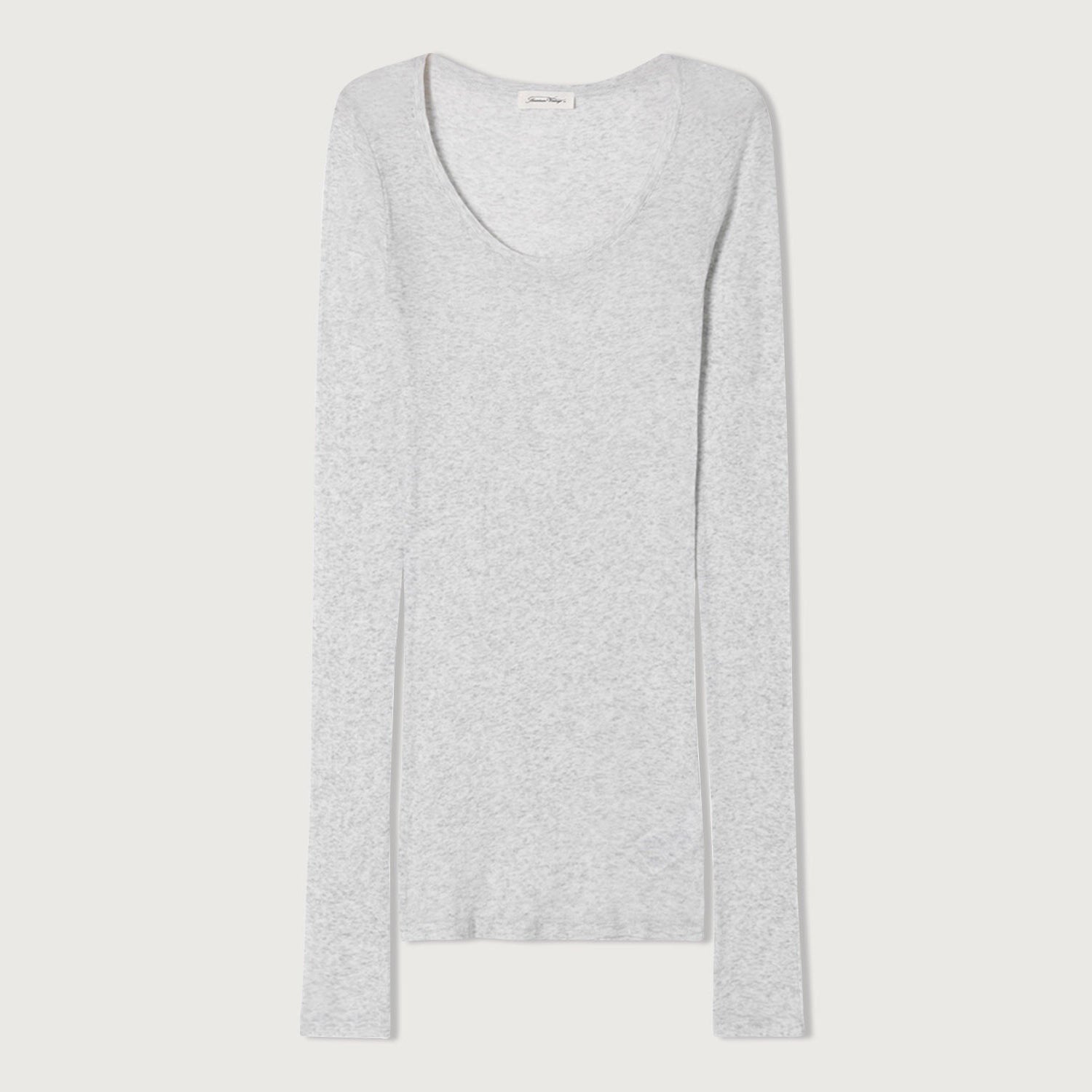 Women Light Grey Cotton T-Shirt