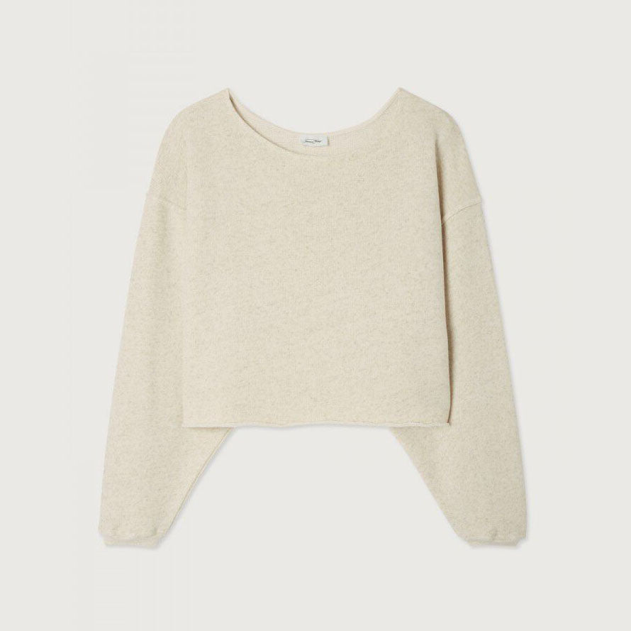 Women Beige Cotton Sweater