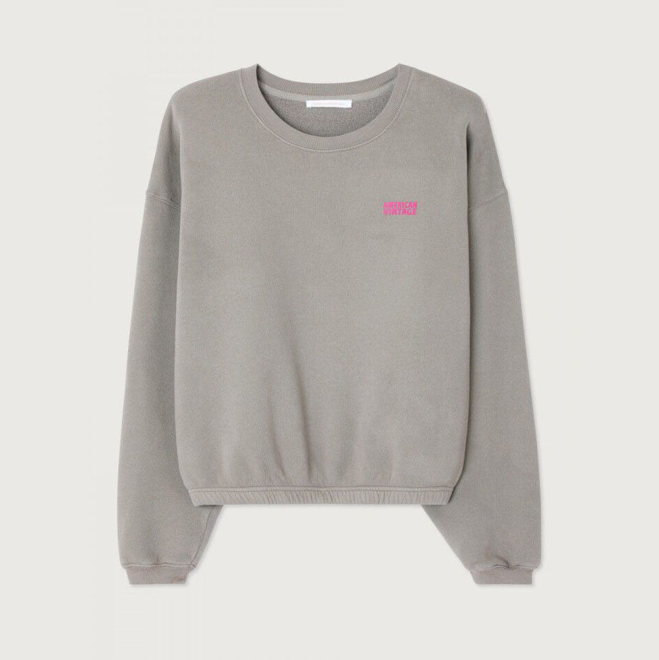 Women Grey Cotton Sweatshirt