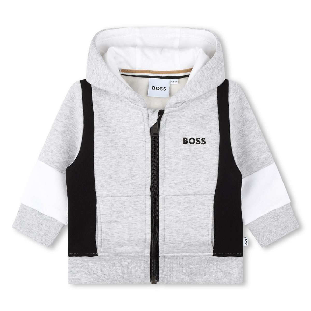 Baby Boys Grey Zip-Up Top