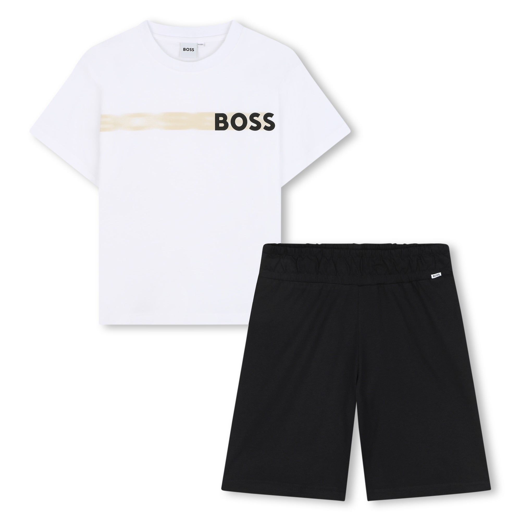 Boys White Cotton Set