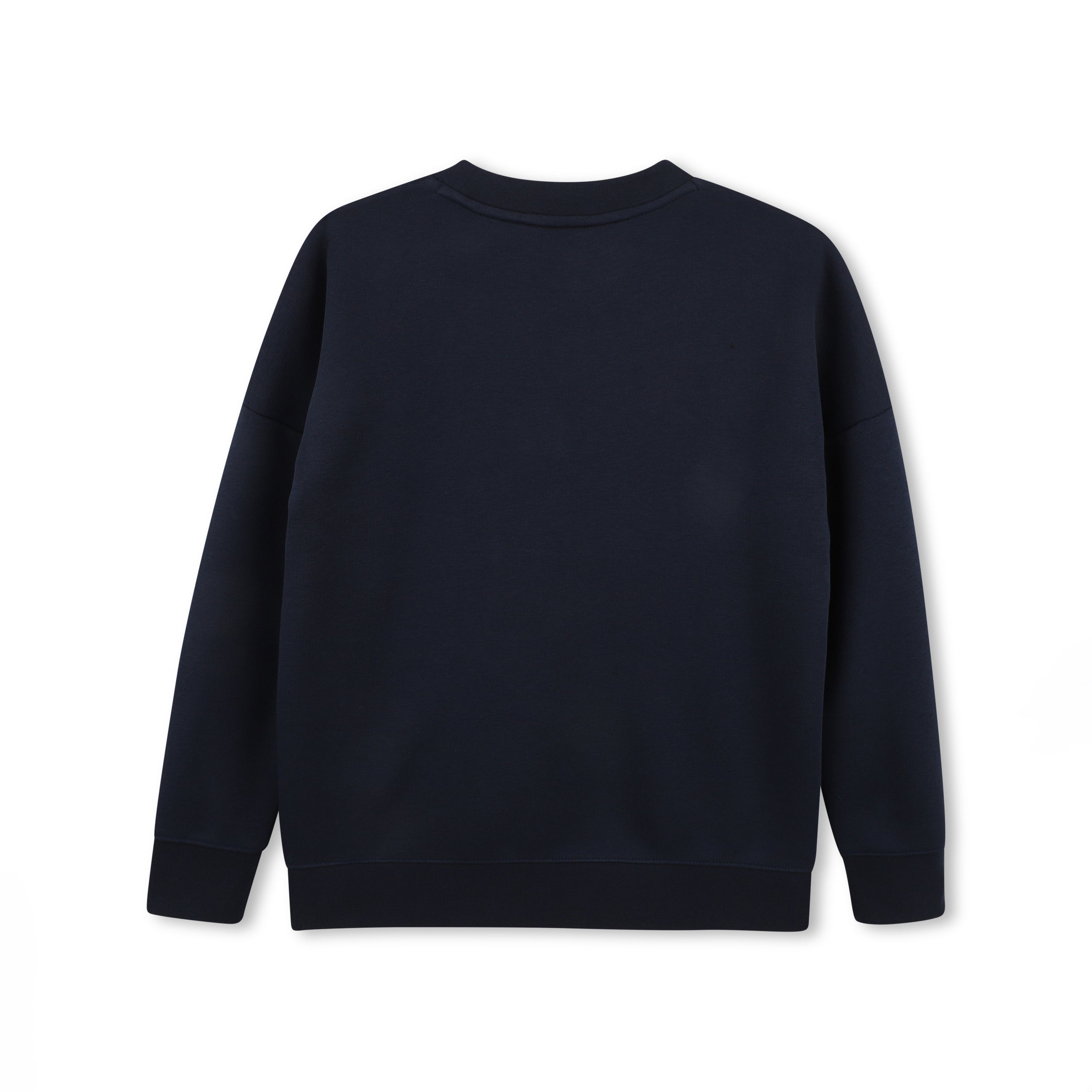 Boys & Girls Dark Blue Cotton Sweatshirt