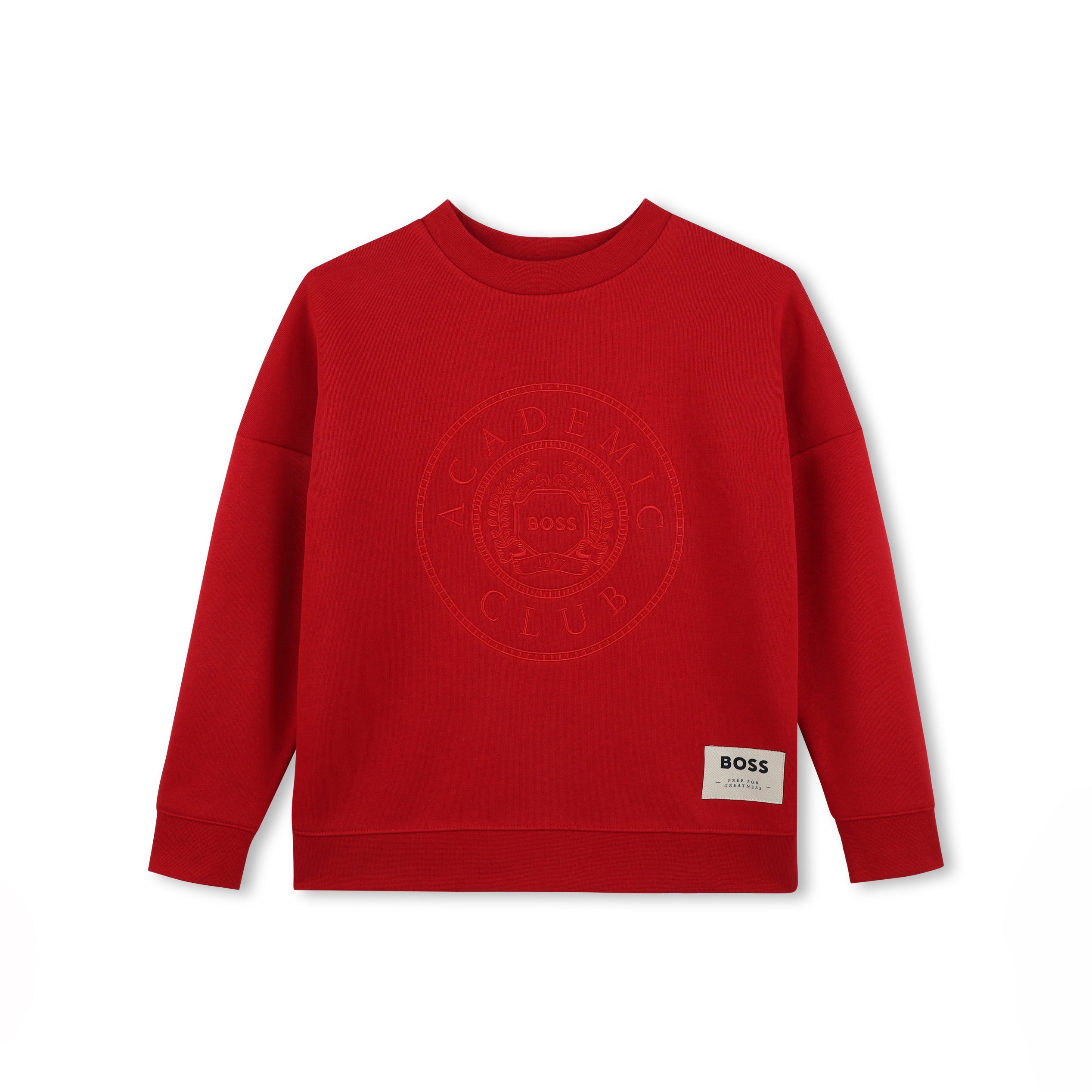 Boys & Girls Red Cotton Sweatshirt