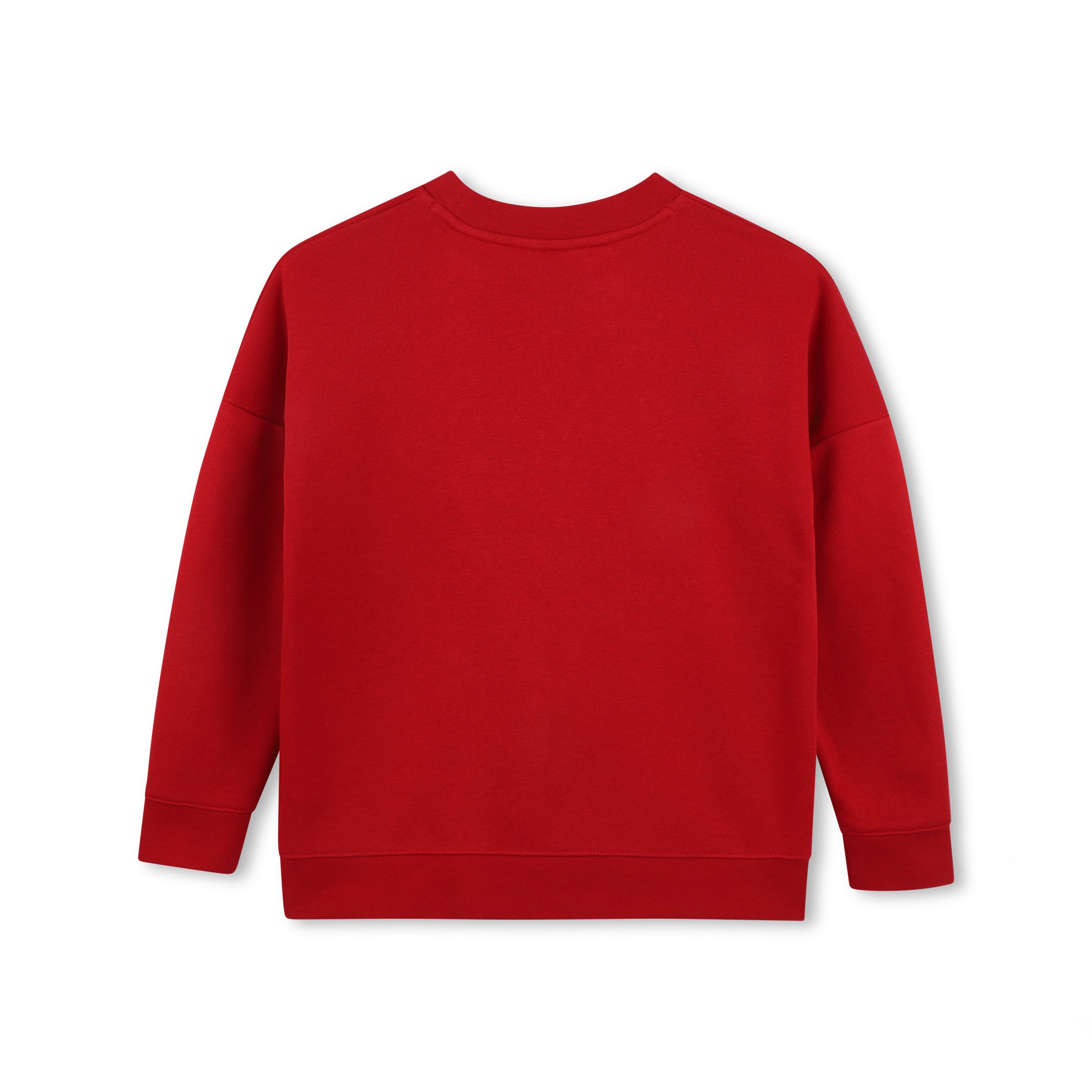 Boys & Girls Red Cotton Sweatshirt
